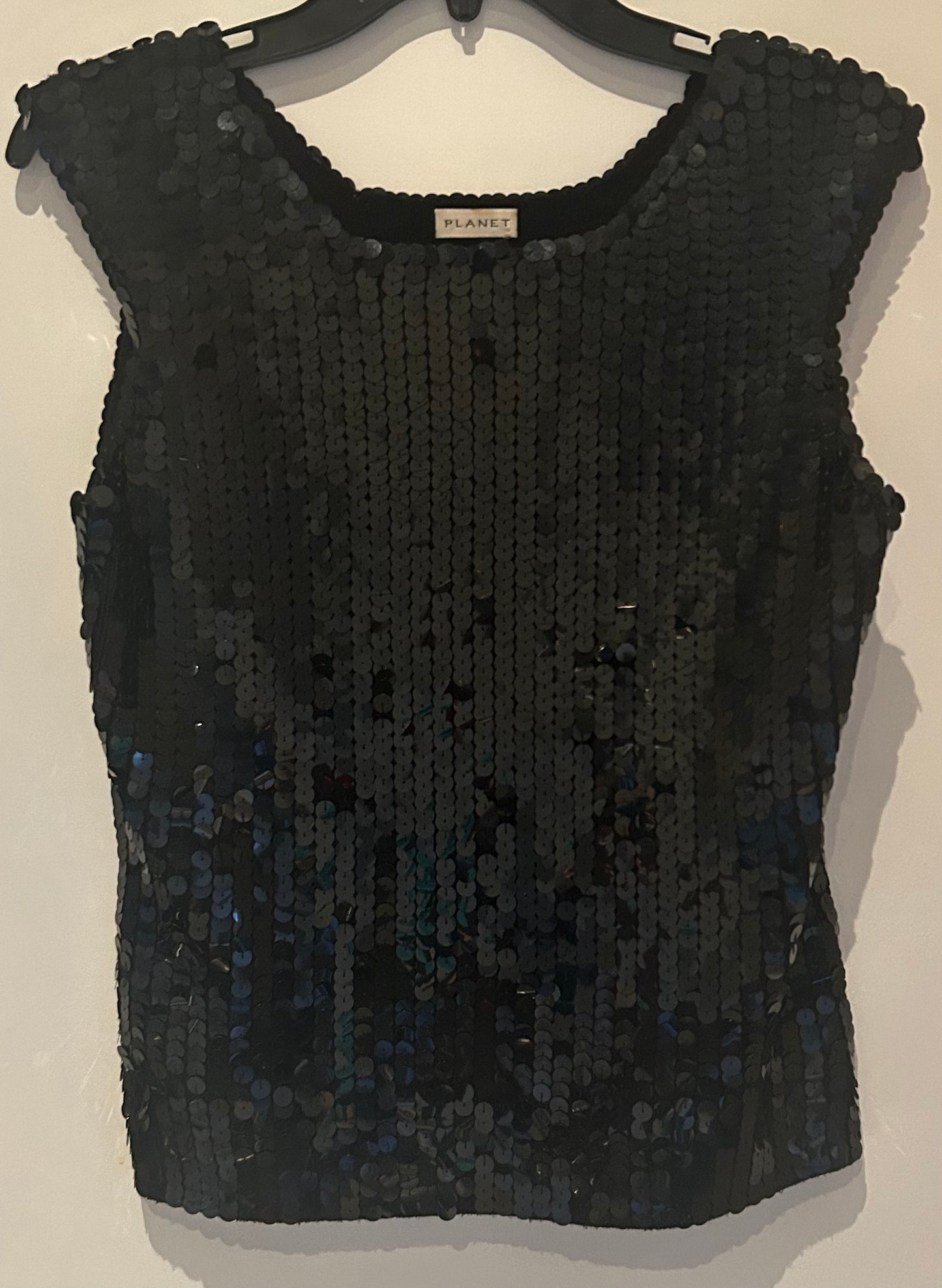 Black PLANET Sequined Top