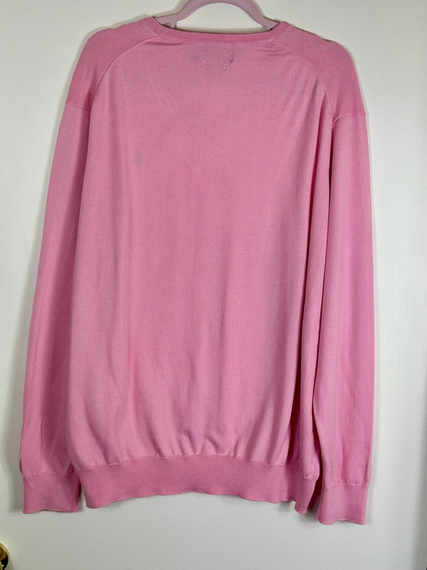 Pink V Neck Polo Ralph Lauren Men’s Sweater