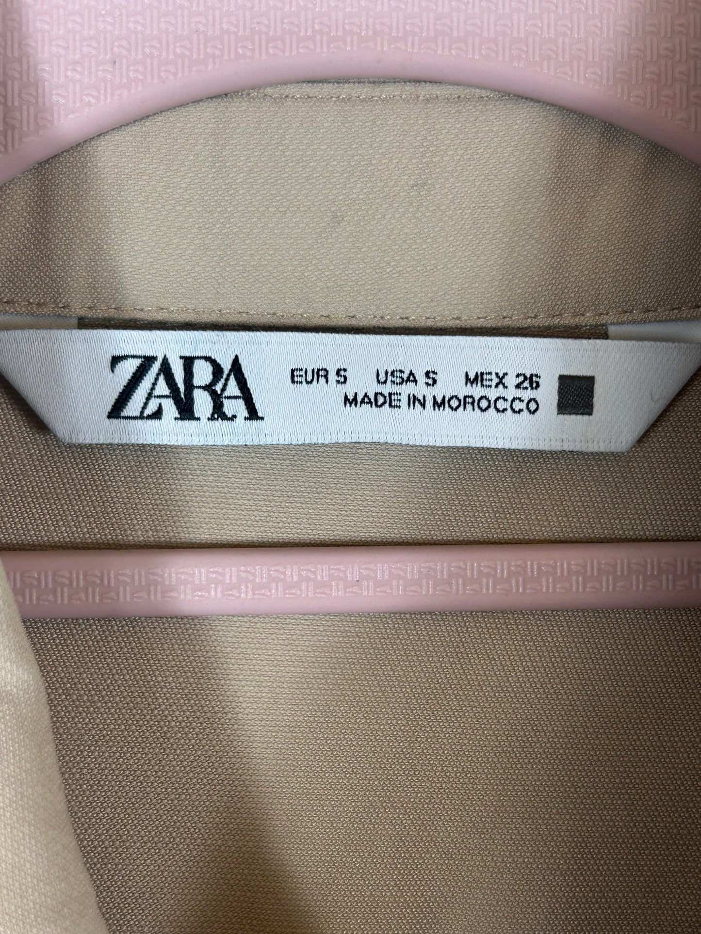 Beige ZARA Shirt Dress