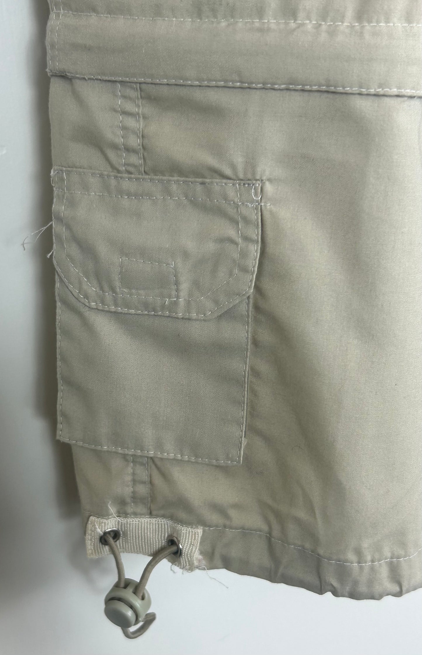 Beige 3/4 Length Cargo Pants