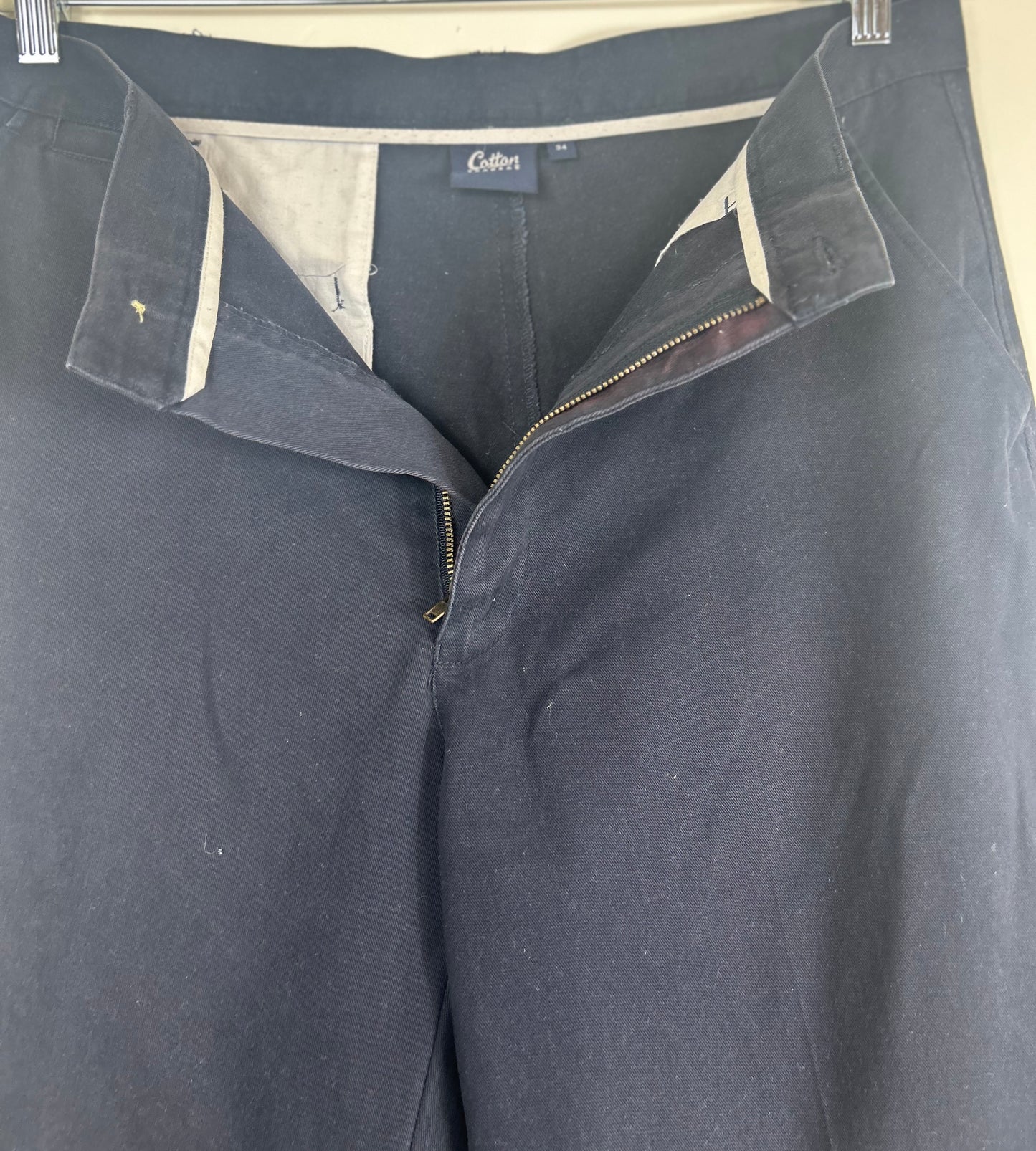 Navy Gents Chino Style Cotton Traders Trousers
