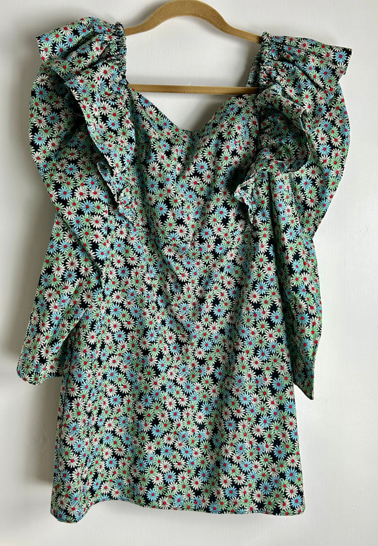Green Puff Sleeve Zara Dress