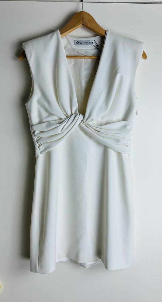 Cream Zara Dress