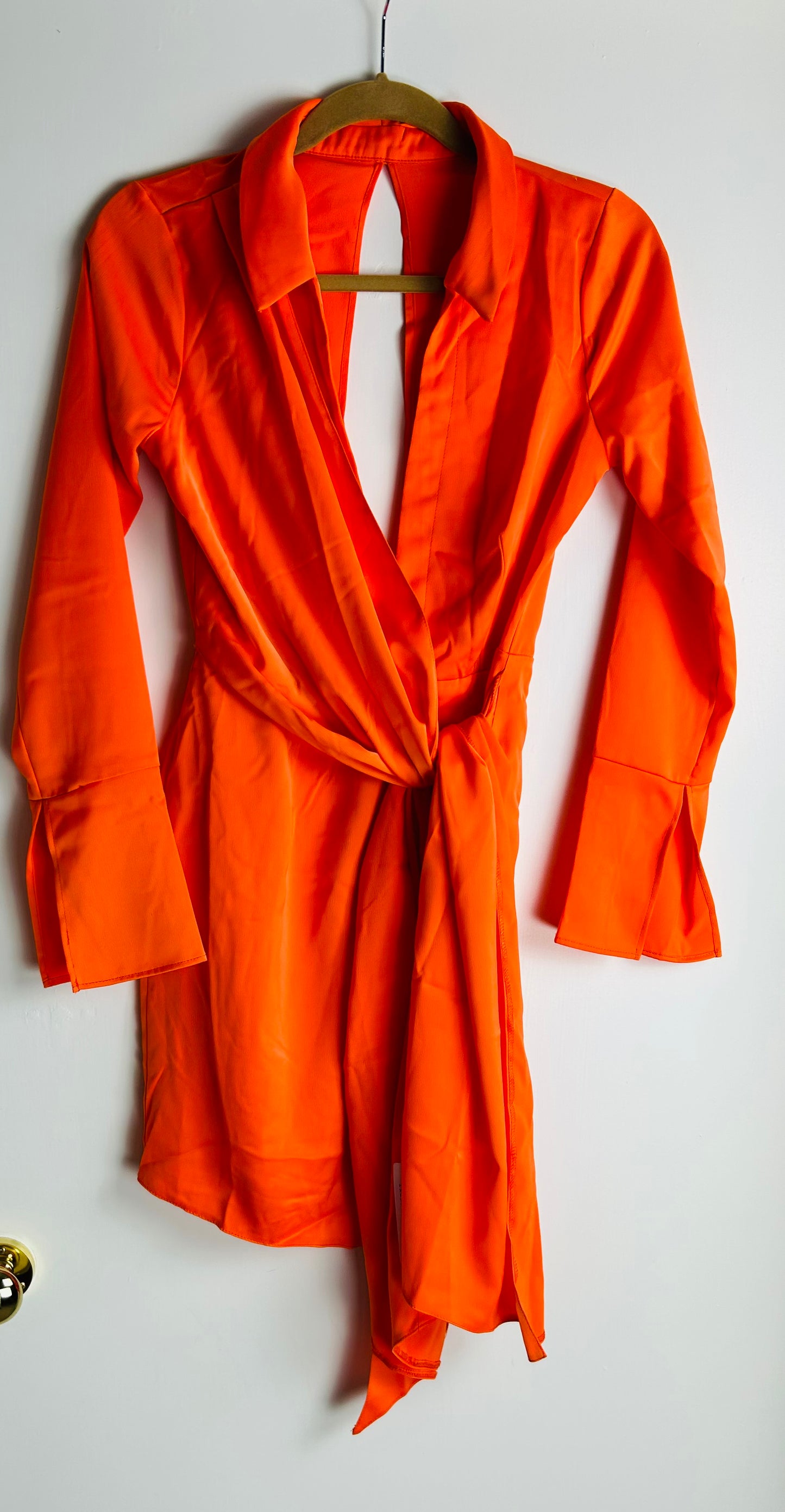 Orange Satin ASOS Dress