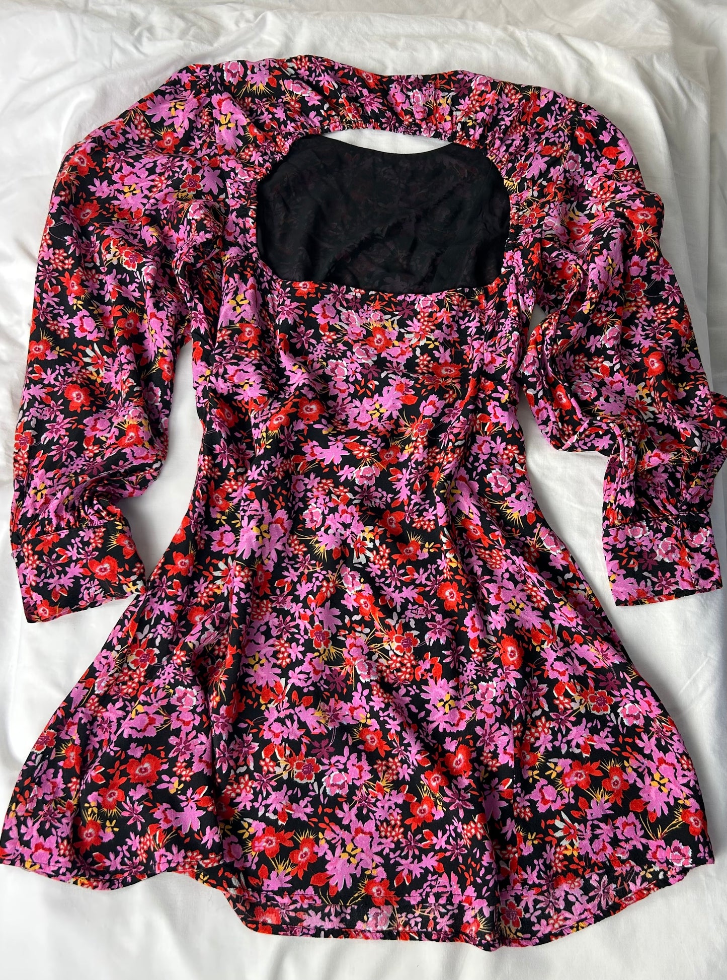 Floral Pattern Zara Long Sleeved Dress