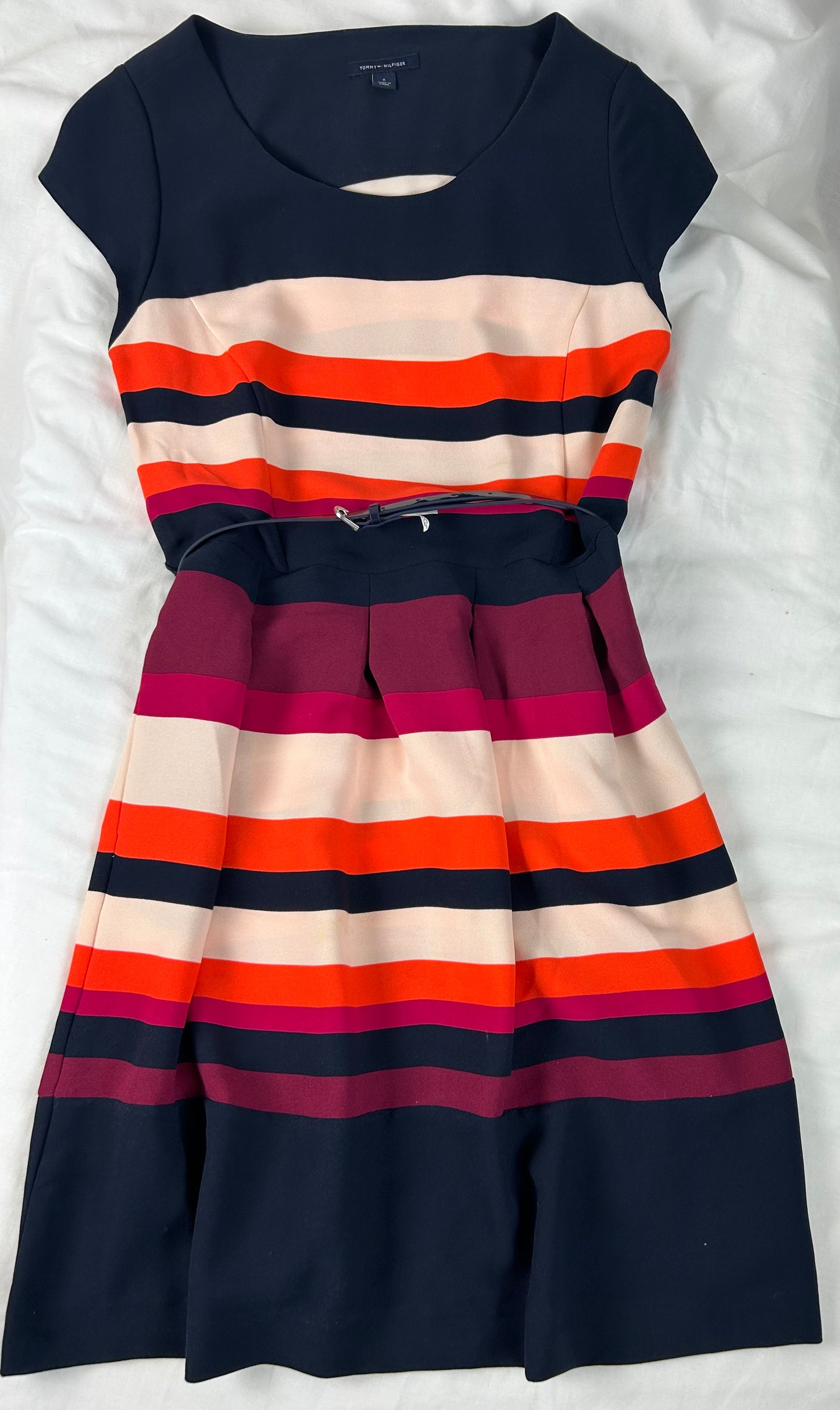Navy Tommy Hilfiger Striped Dress