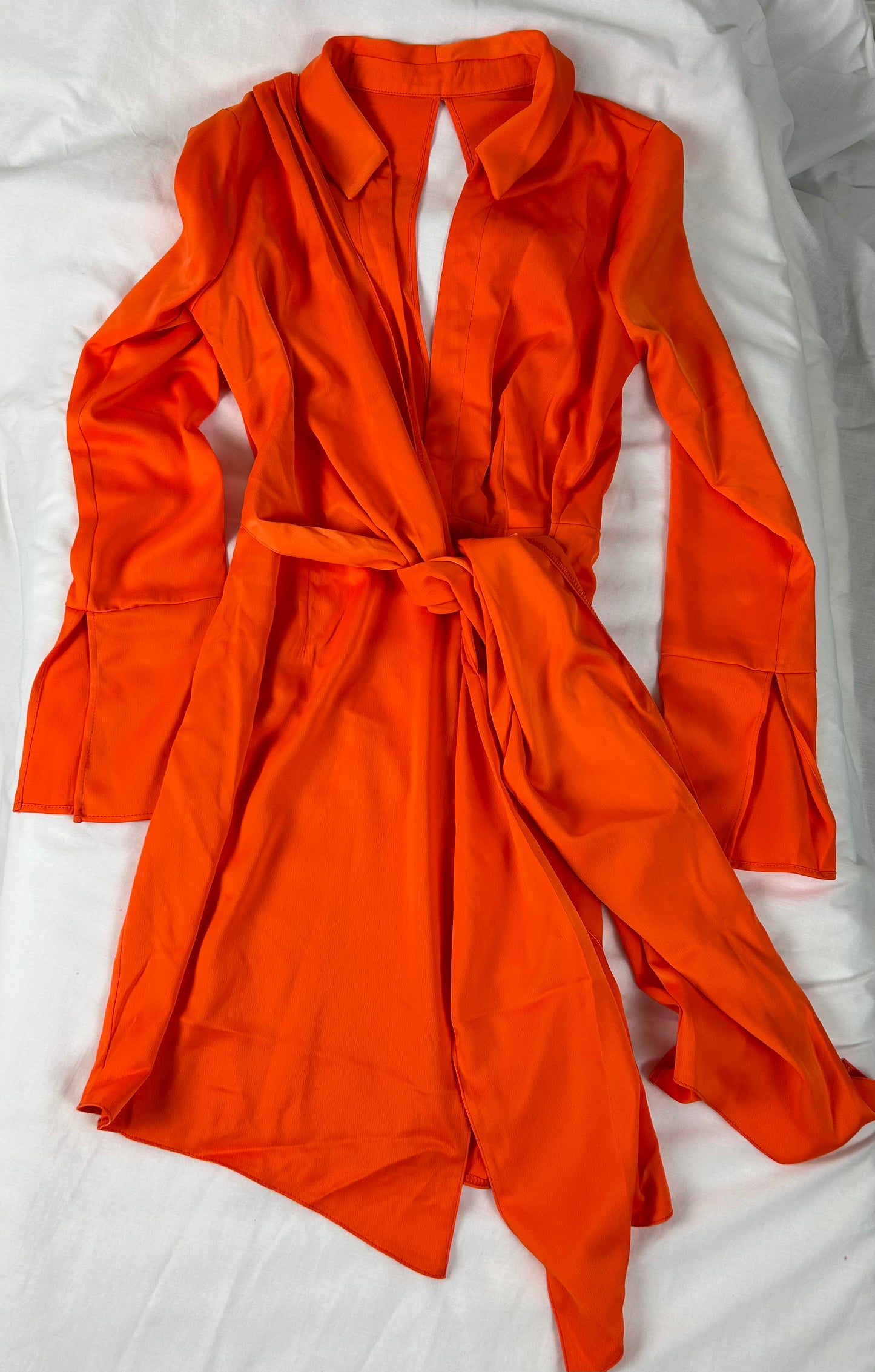 Orange Satin ASOS Dress