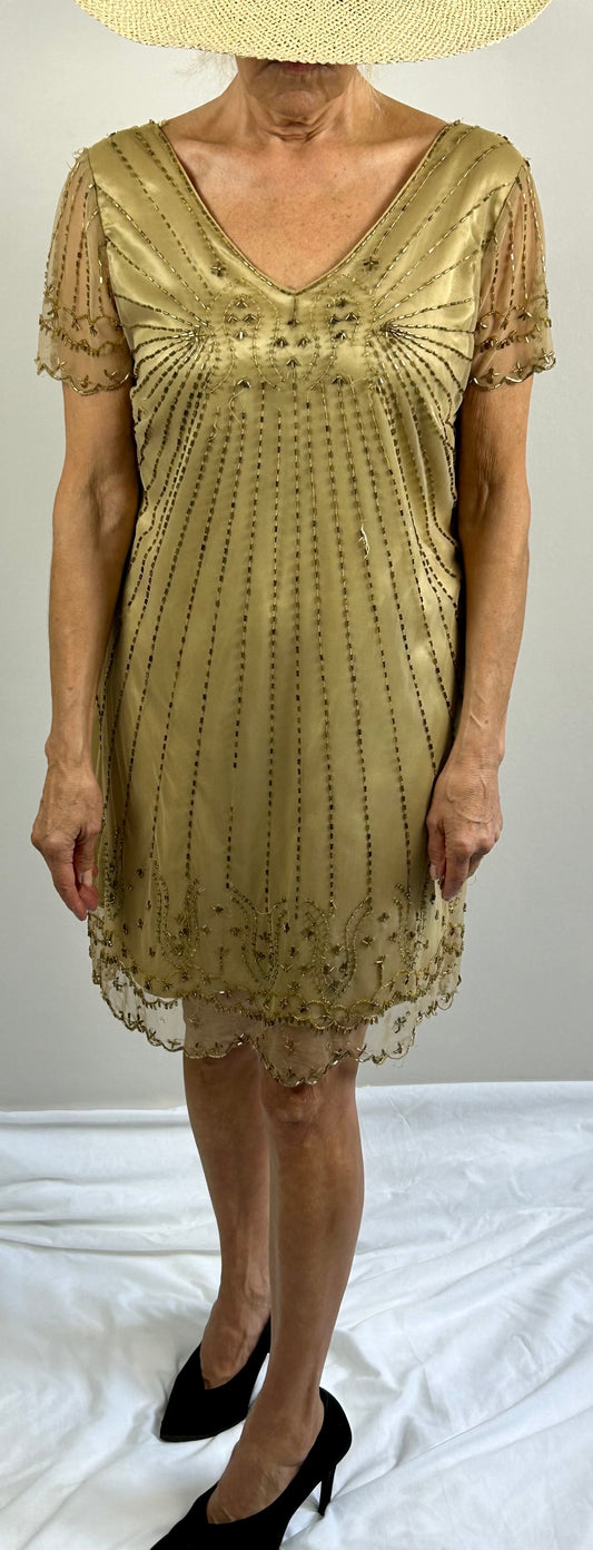 Gold Silk Dress