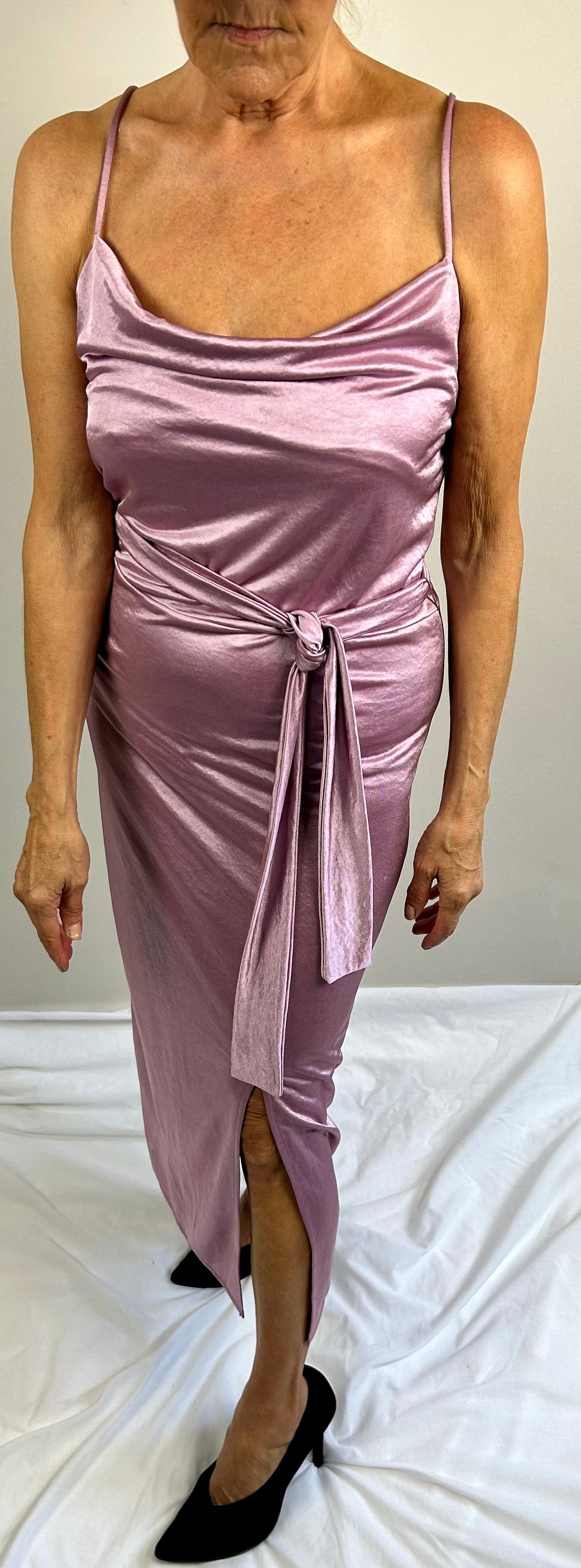 Pink / Lilac Satin Zara Dress