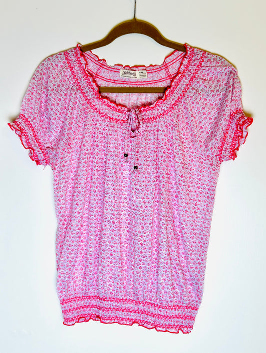 Pink Blouson Casual Top
