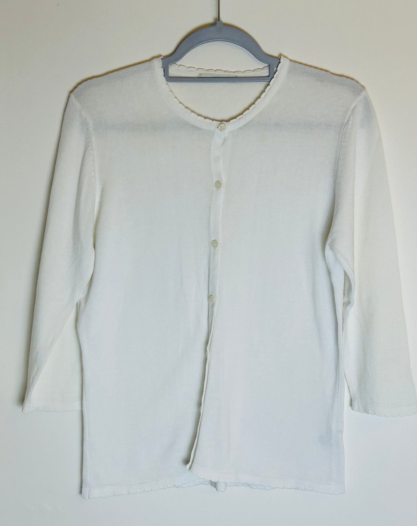 White M&S Cotton summer cardigan