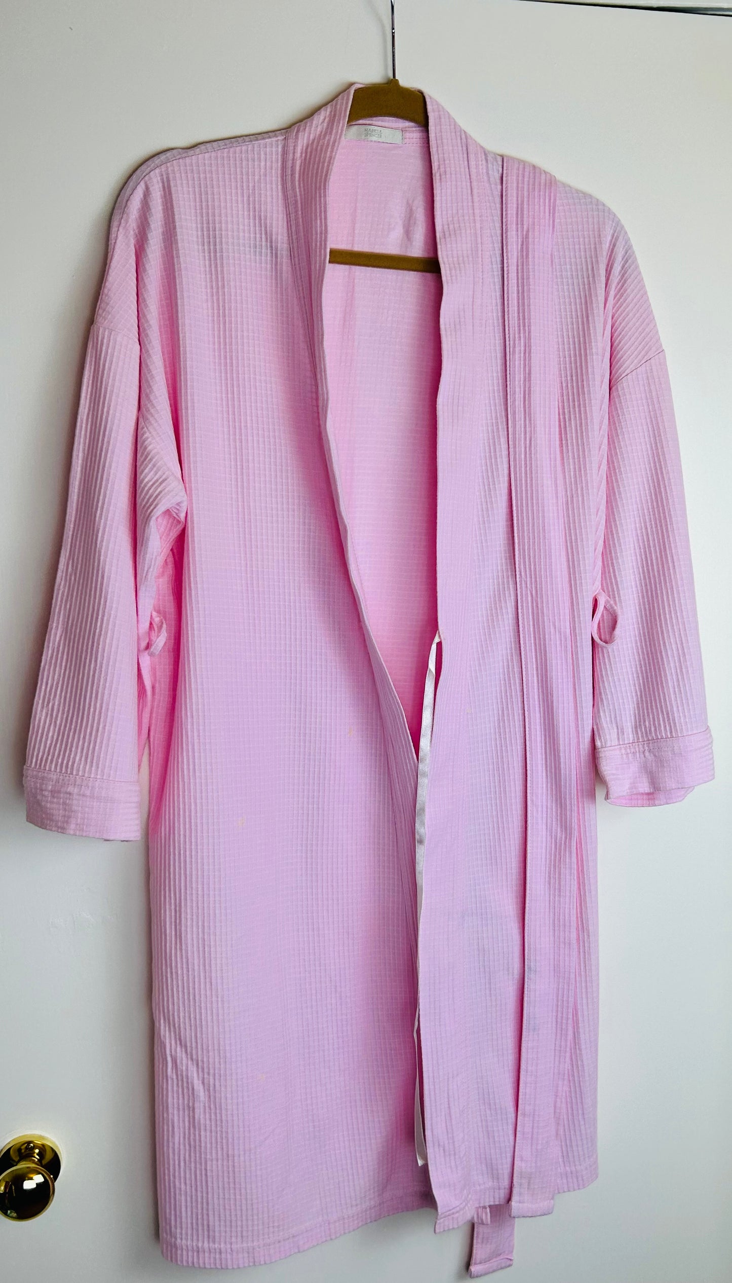Pink Cotton M&S Summer Dressing Gown/ Nightwear