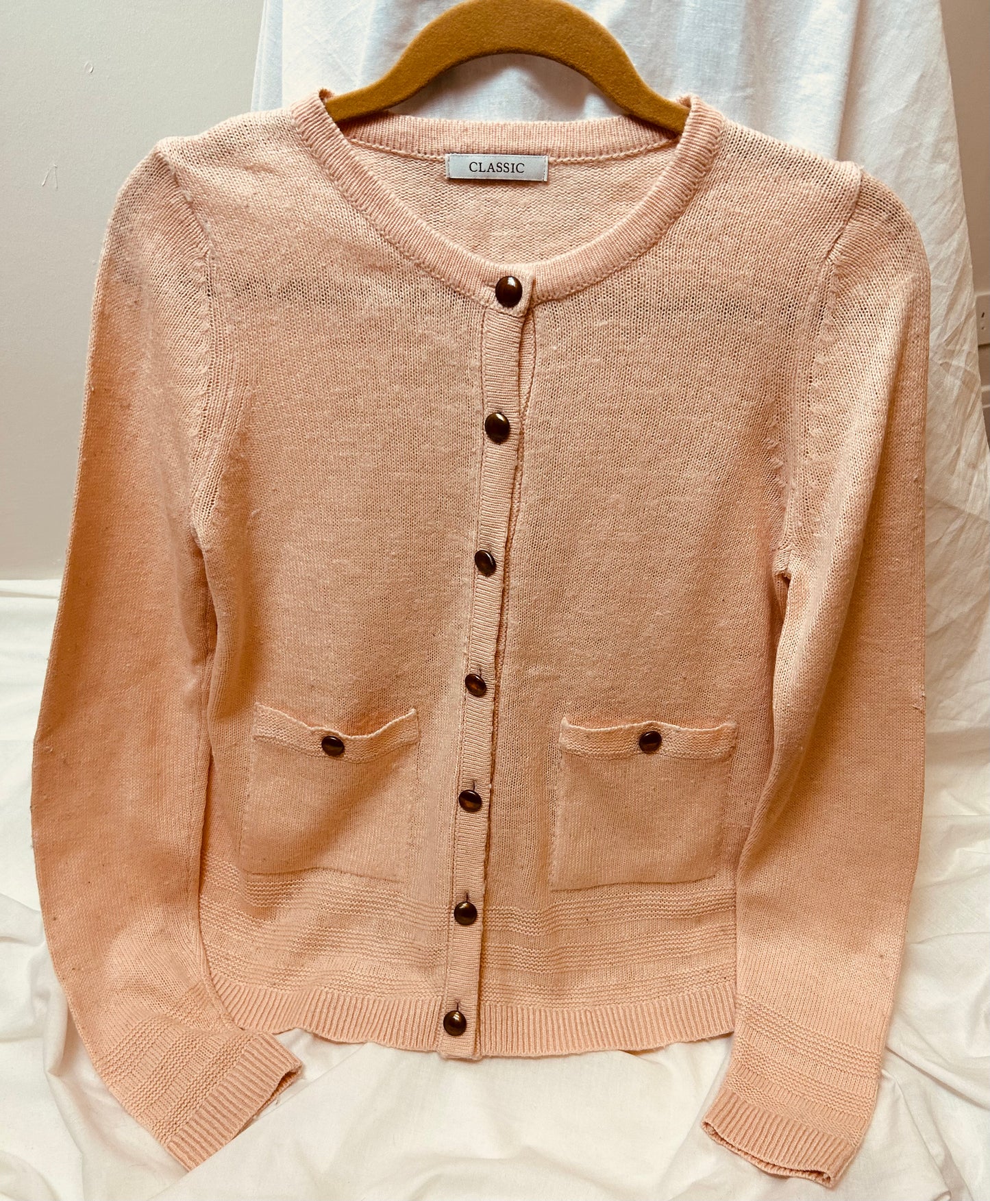 Peach M&S long sleeved cardigan