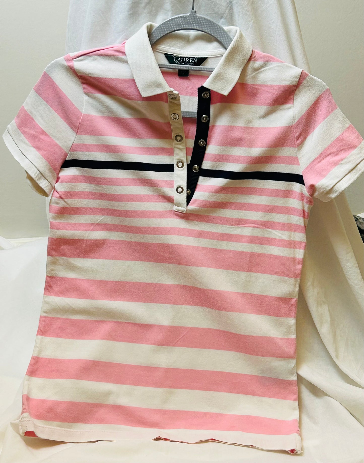 Pink & White Ralph Lauren Polo Top