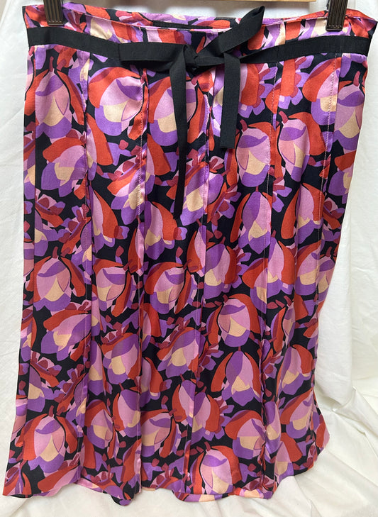 Multi Coloured Silk Zara Collection Skirt