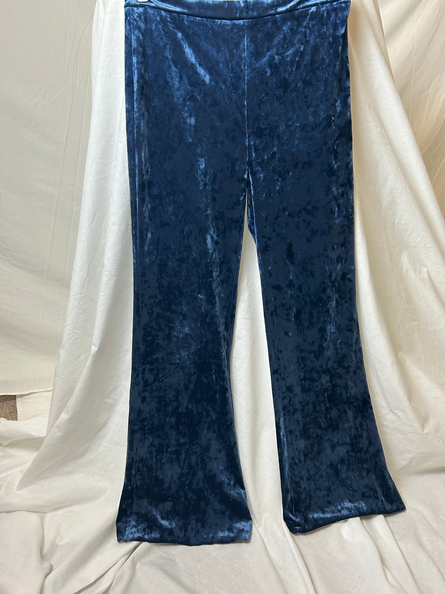 French Blue Zara Crushed Velvet Trousers