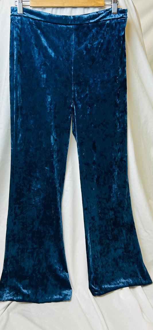 French Blue Zara  Crushed Velvet Trousers