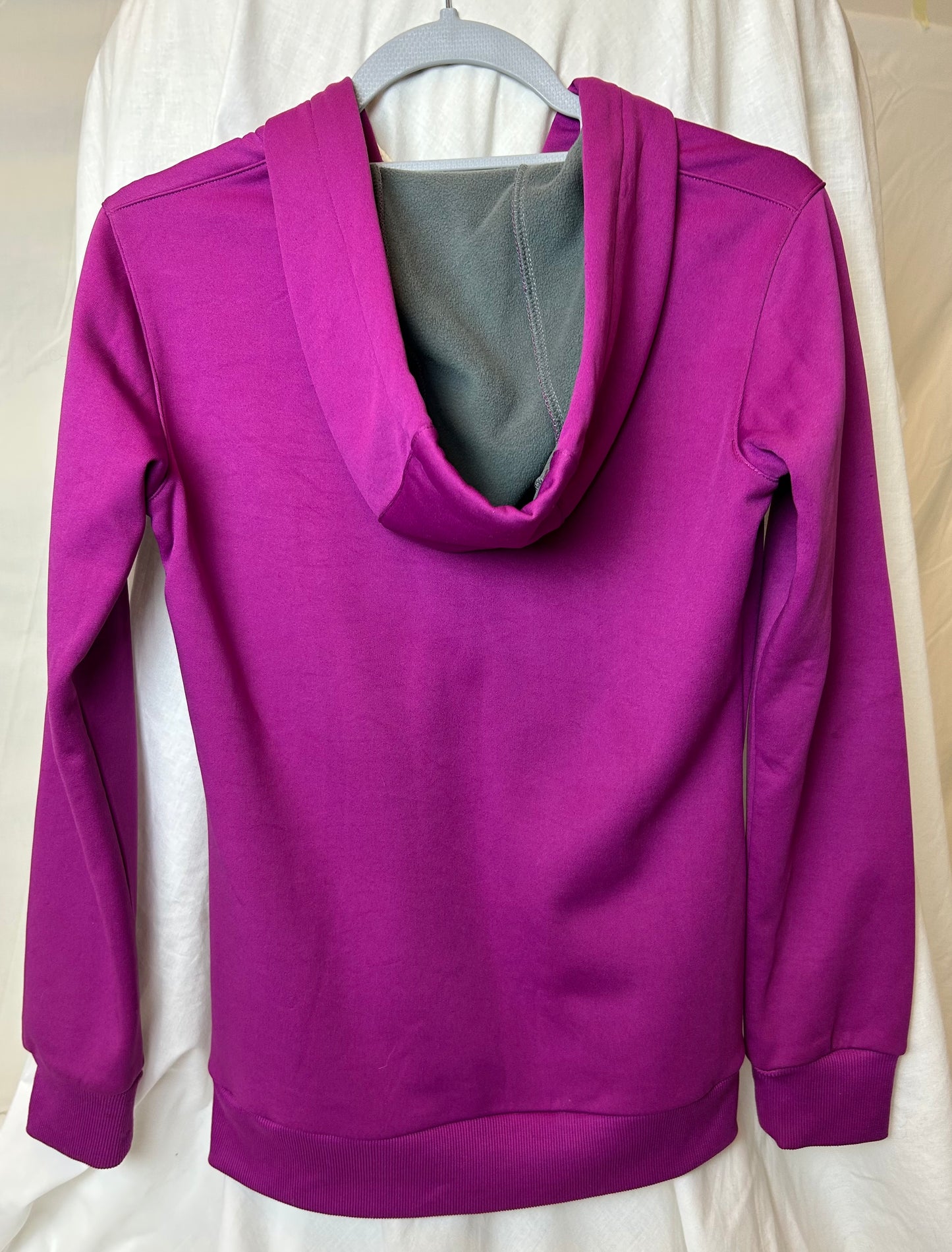 Dark Cerise pink DARE 2 BE Zip Front Hoodie