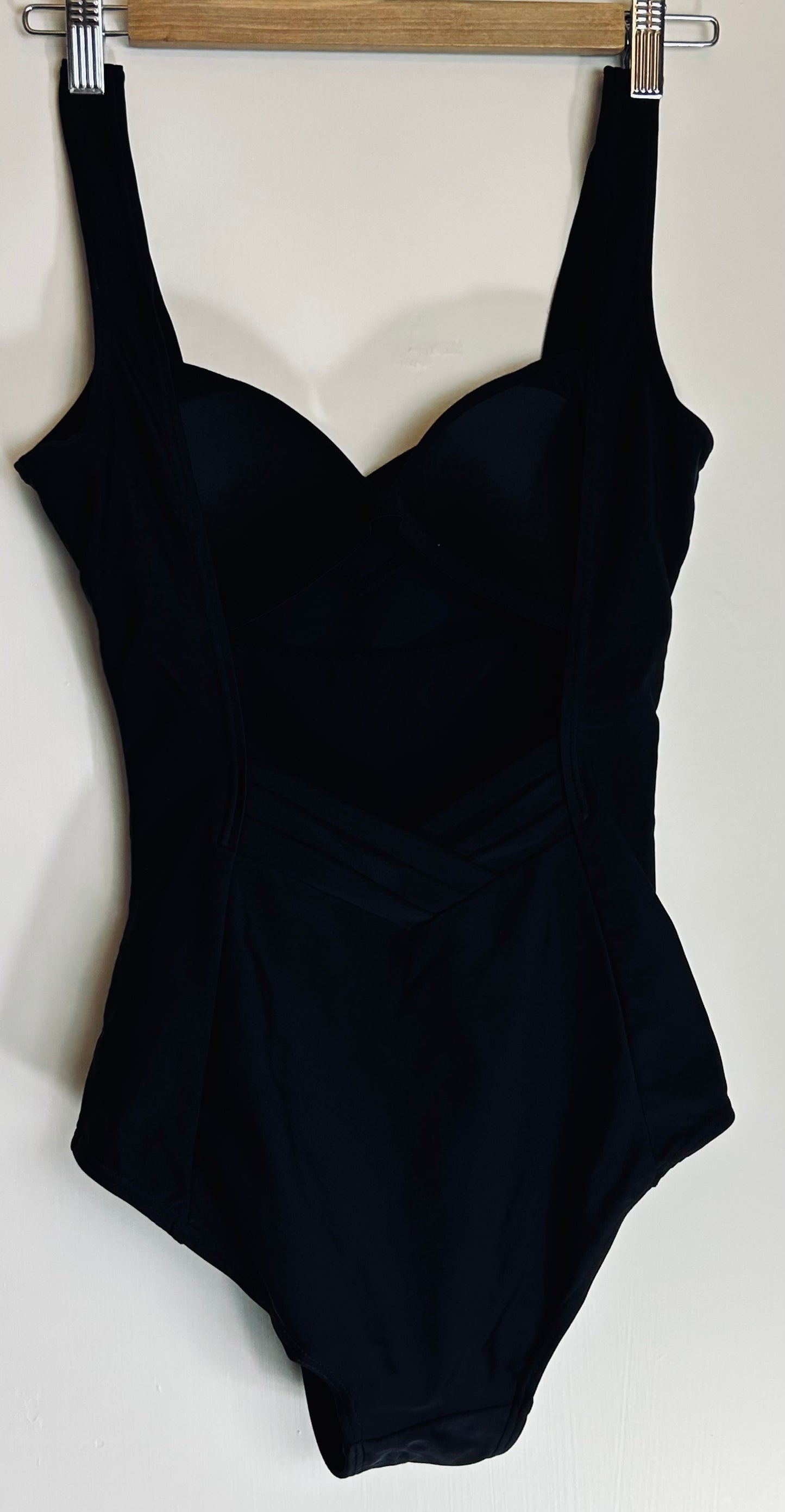 Black Ruched Swimsuit/ Beachwear