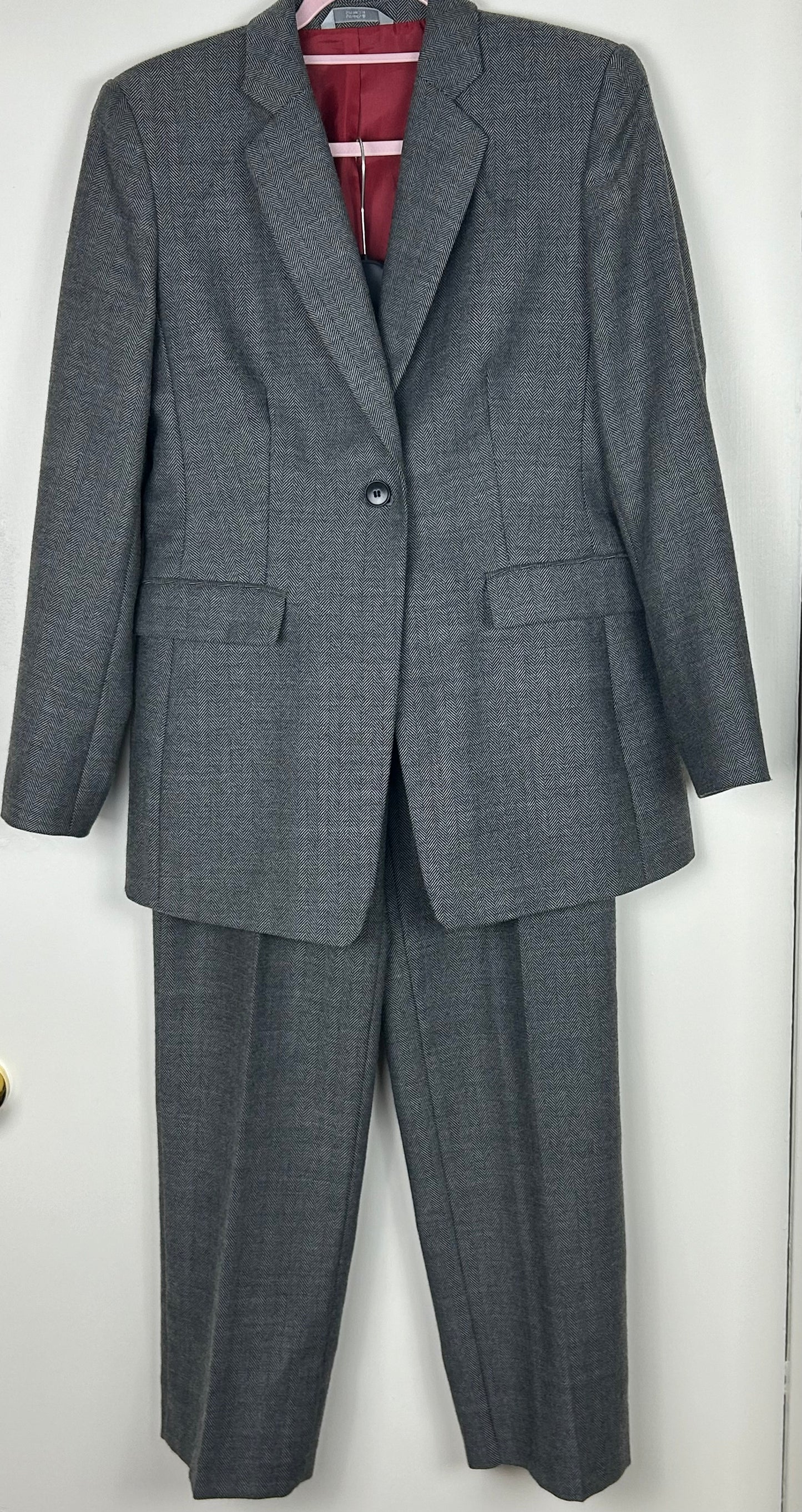 Grey Fleck M&S Trouser Suit