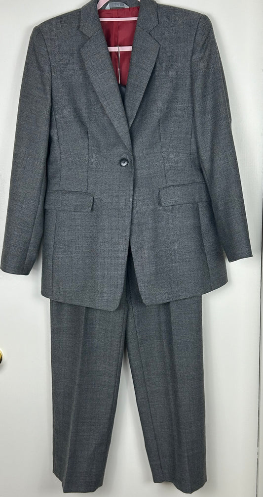 Grey Fleck M&S Trouser Suit