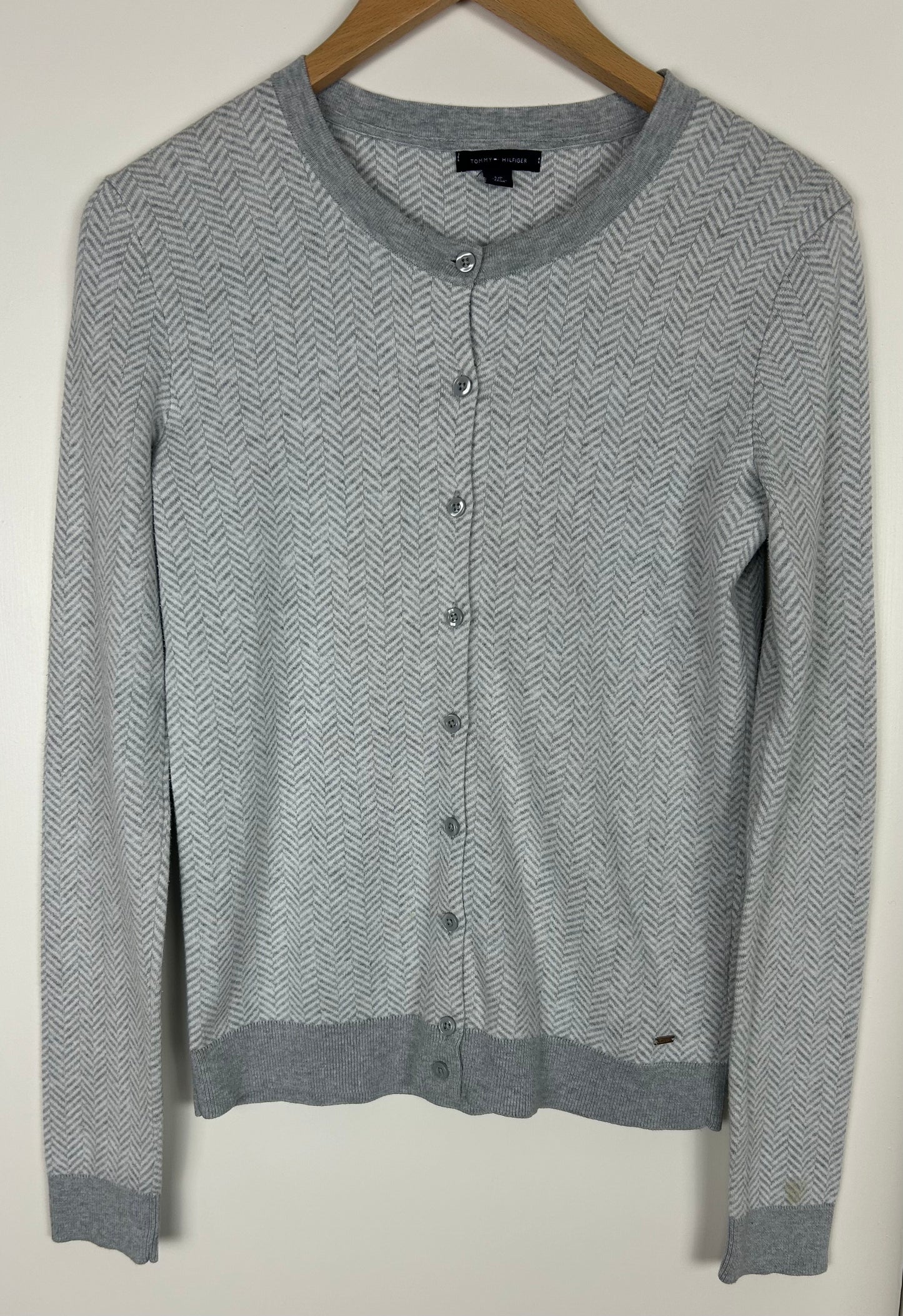 Grey Tommy Hilfiger Ladies Cotton Cardigan