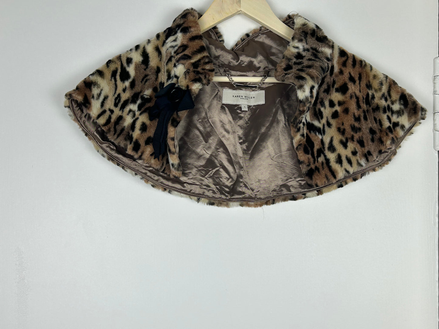Animal Print Karen Millen faux fur shrug/Jacket