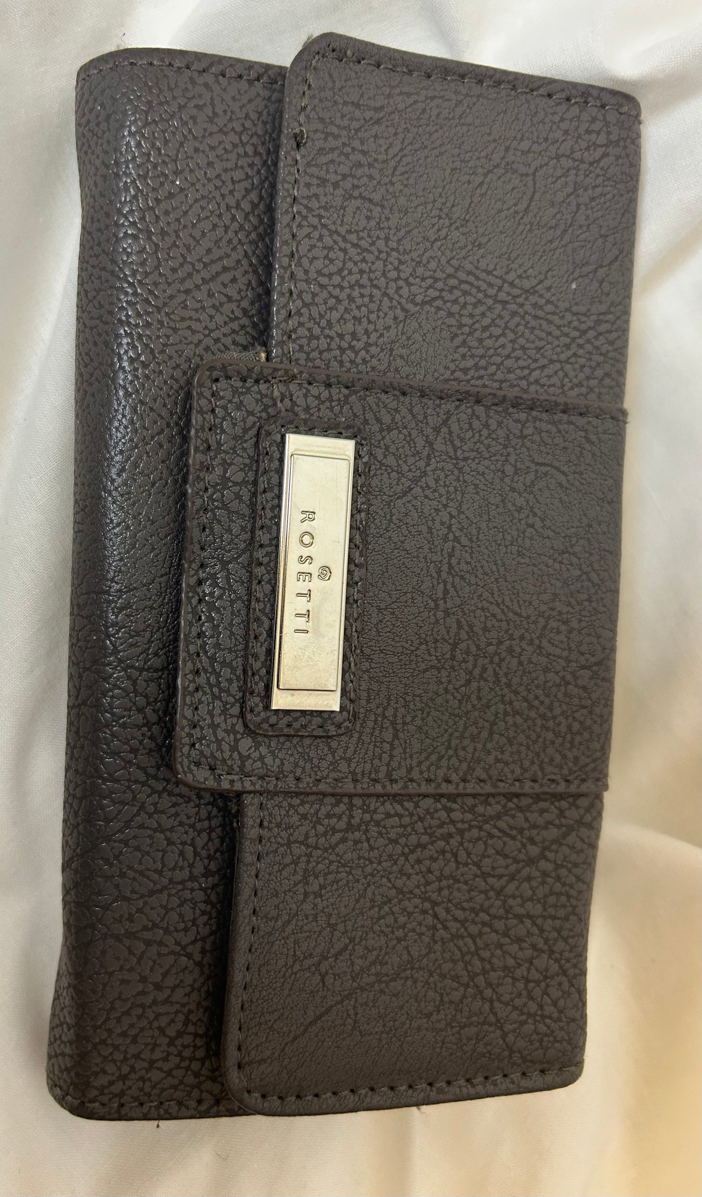 Grey Faux Leather Rossetti Wallet