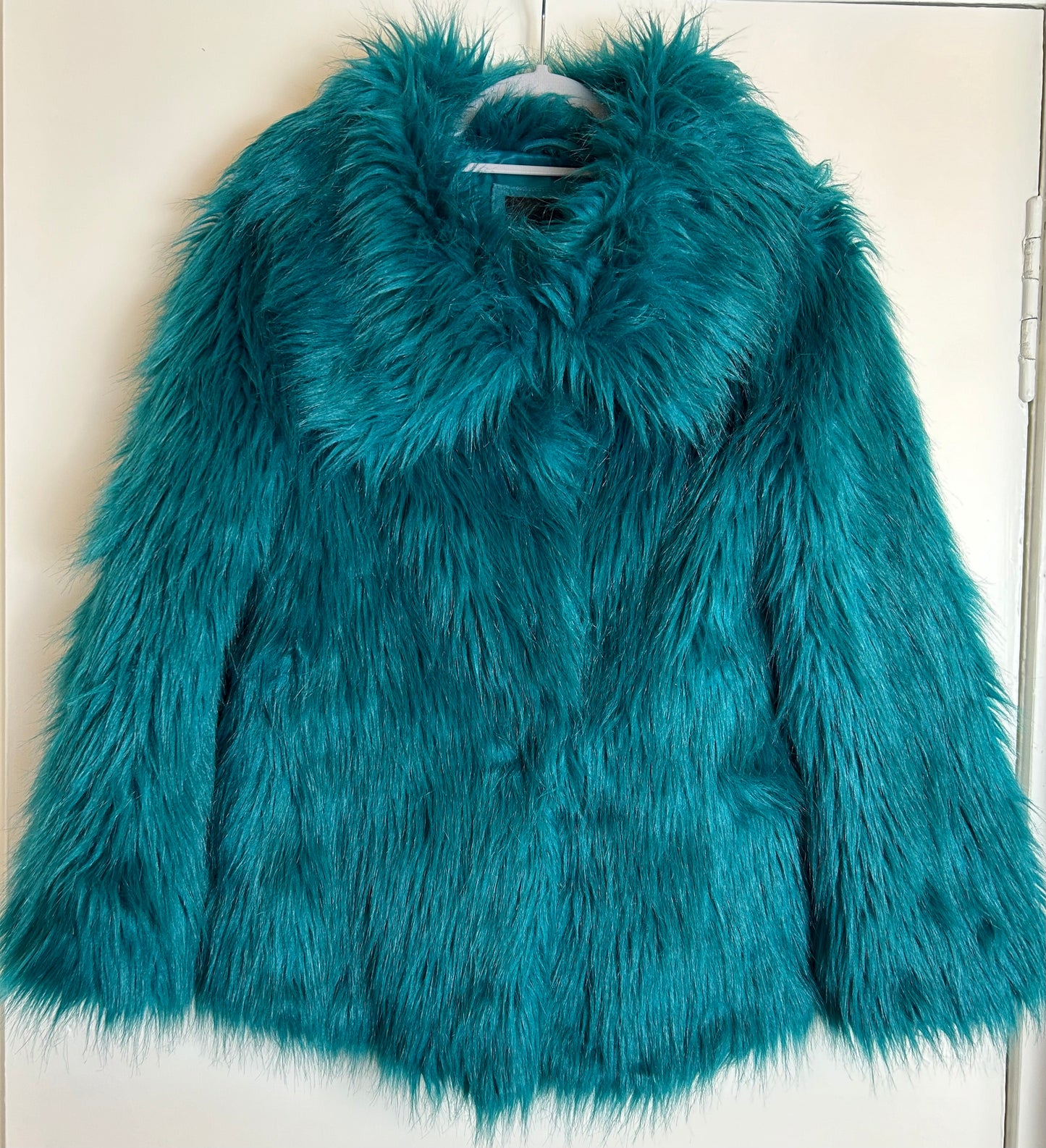 Turquoise Feraud Faux Fur Jacket