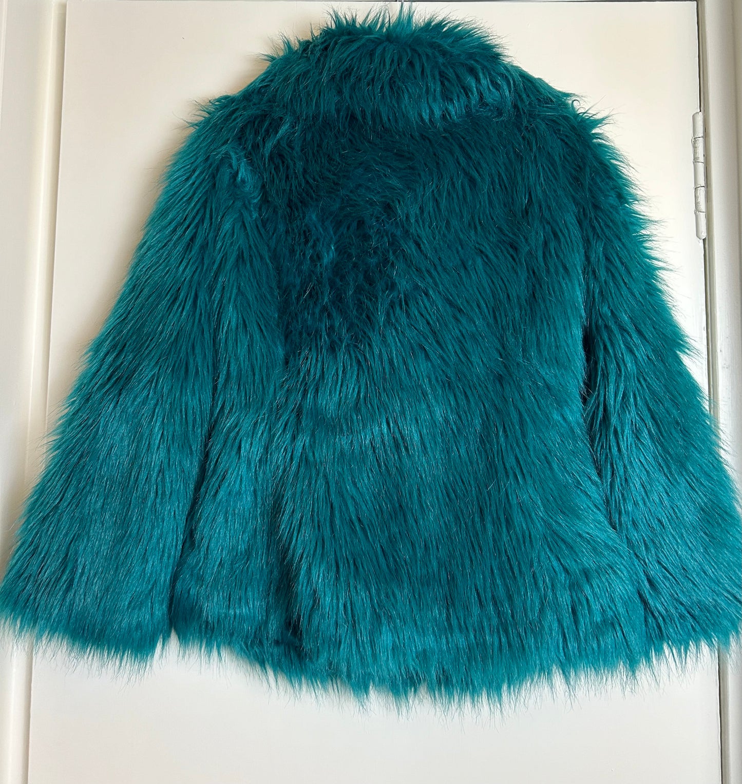 Turquoise Feraud Faux Fur Jacket