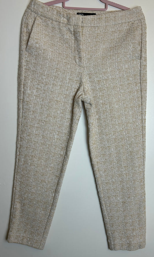 Cream Boucle ZARA Ankle length Trousers