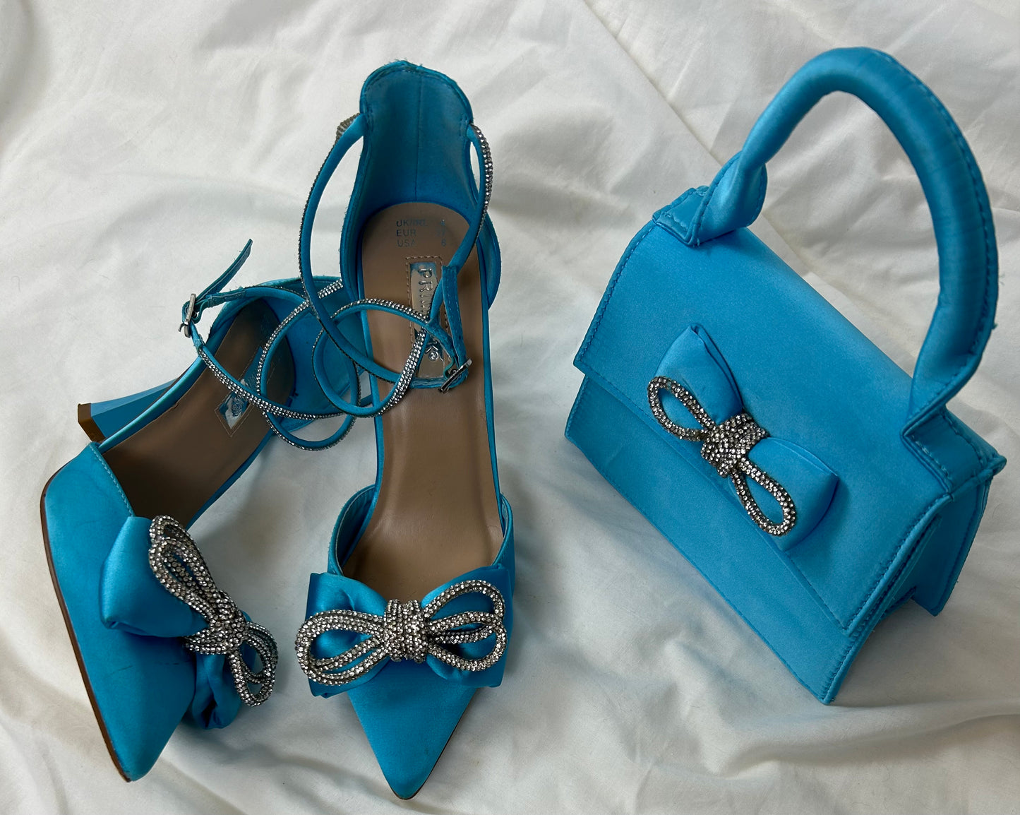 Blue Matching Shoe & Bag