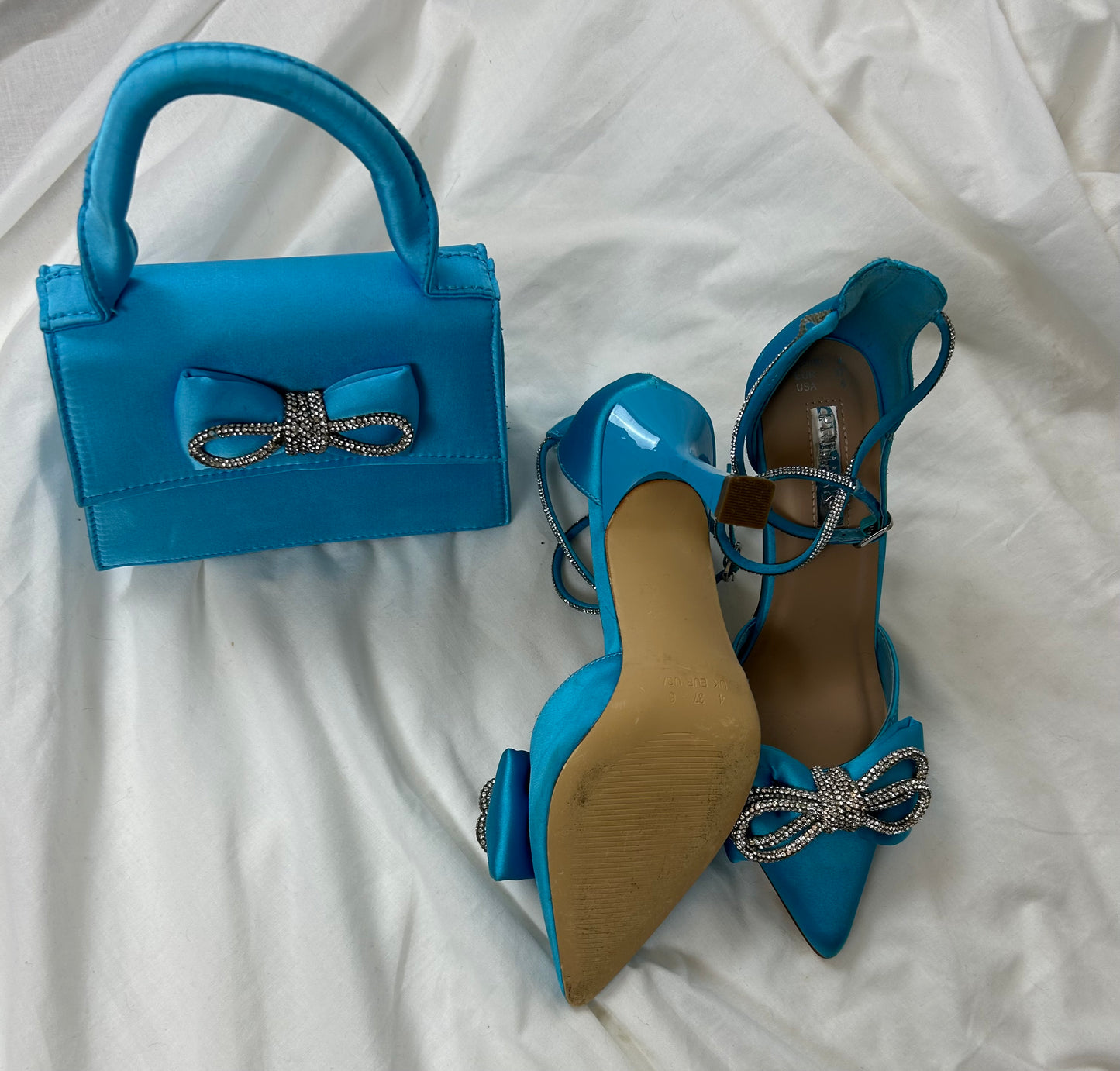 Blue Matching Shoe & Bag