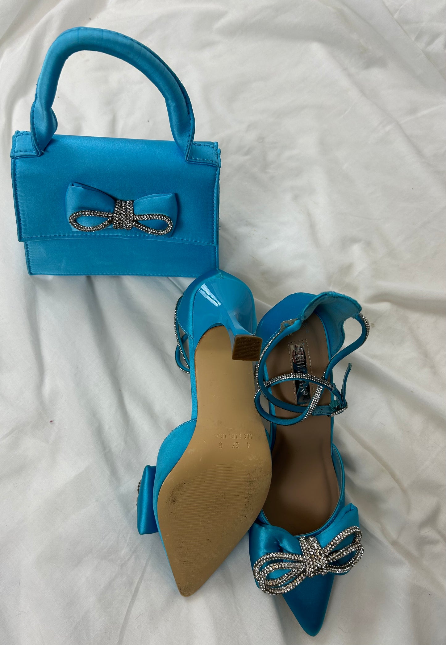 Blue Matching Shoe & Bag