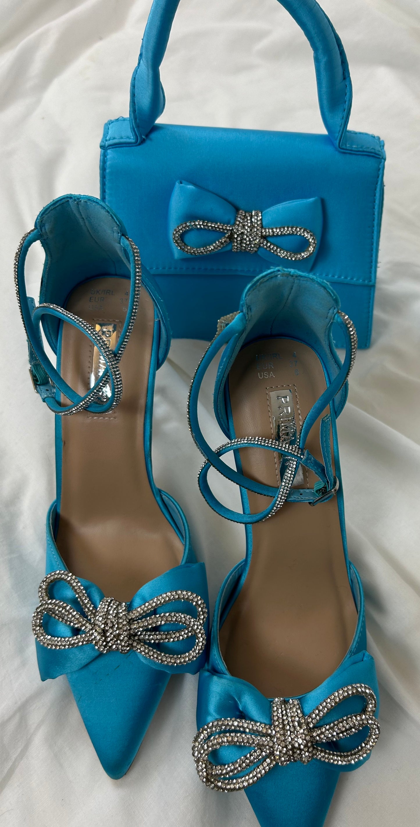 Blue Matching Shoe & Bag