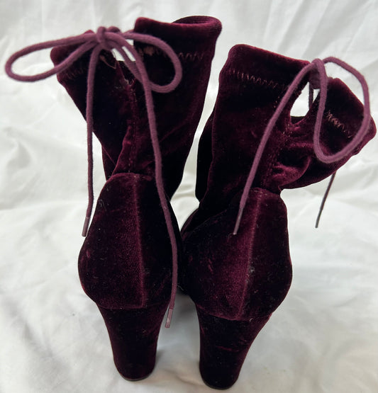 Burgundy Ankle Length Boots