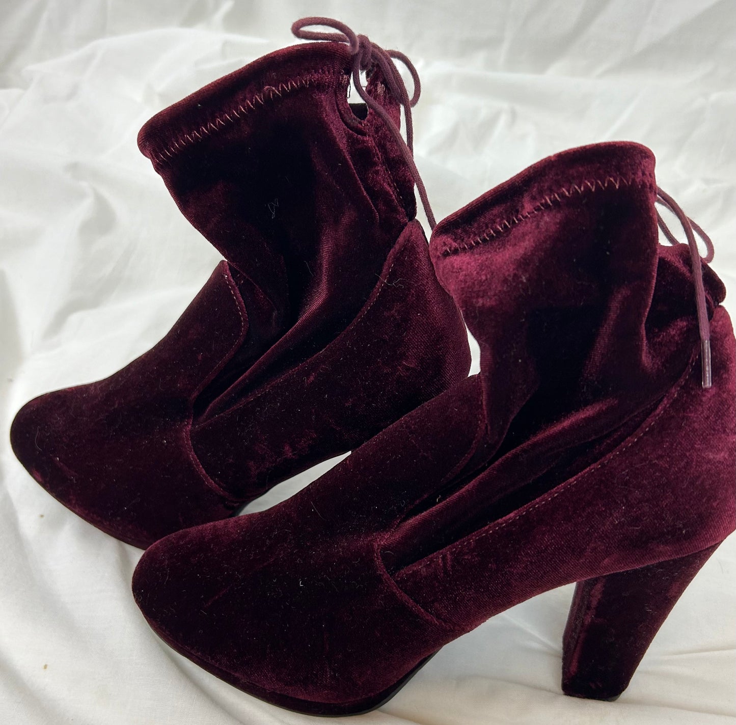 Burgundy Ankle Length Boots