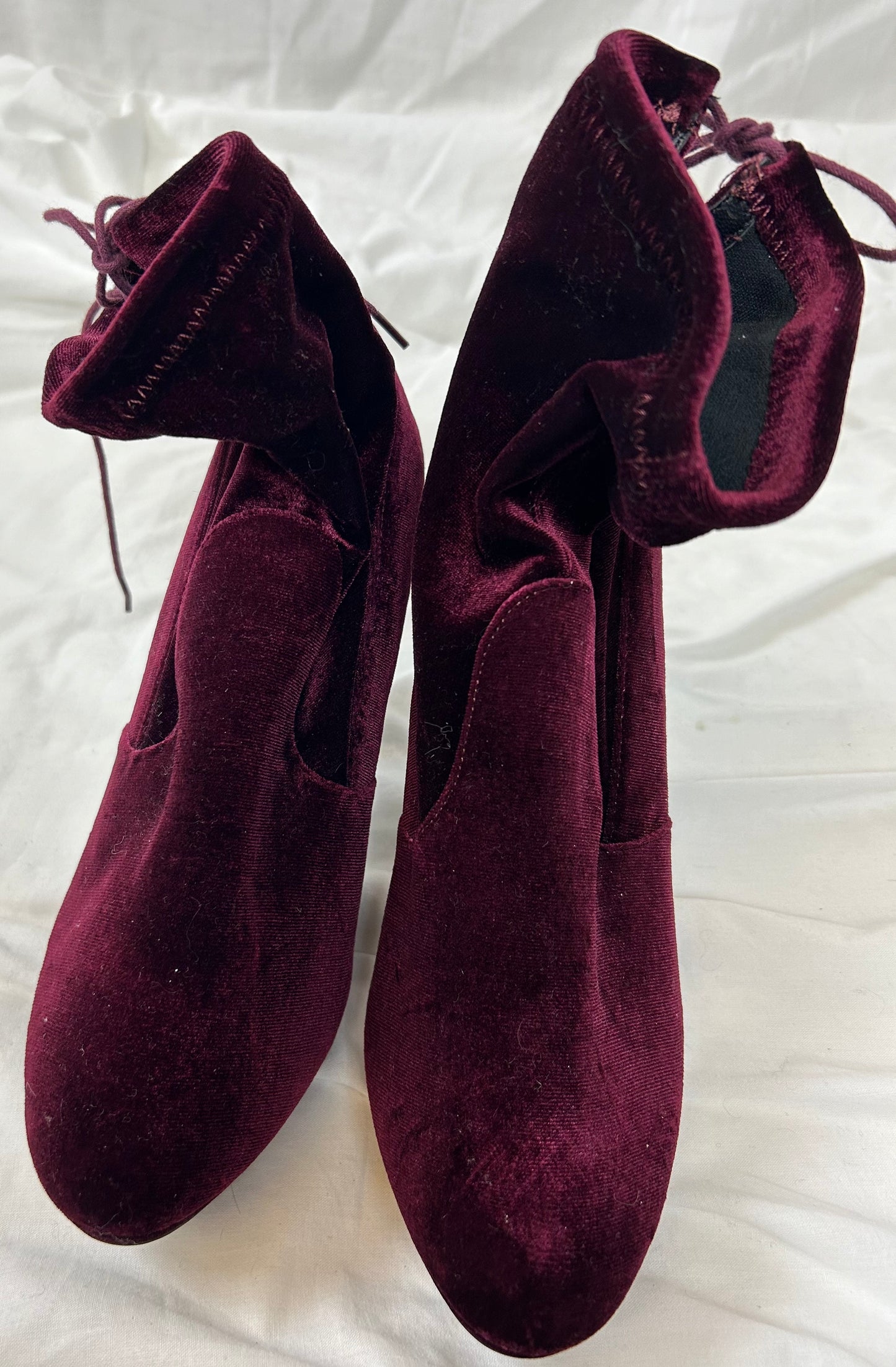 Burgundy Ankle Length Boots