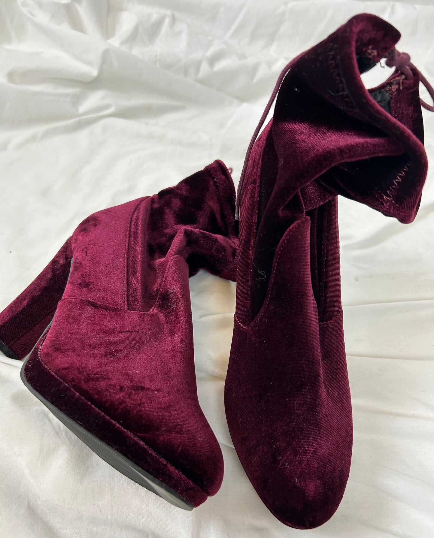 Burgundy Ankle Length Boots