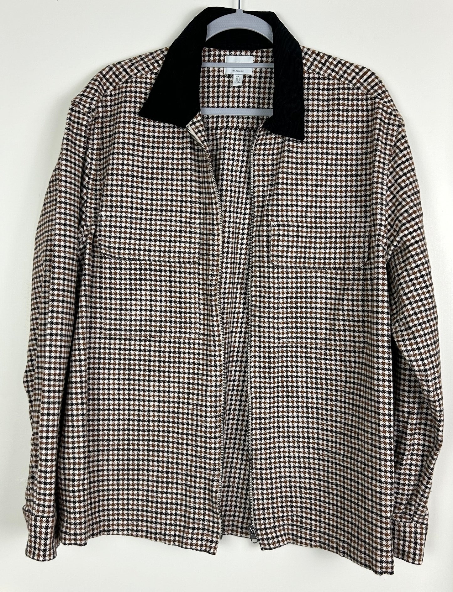 Brown & Beige Checked H&M Jacket