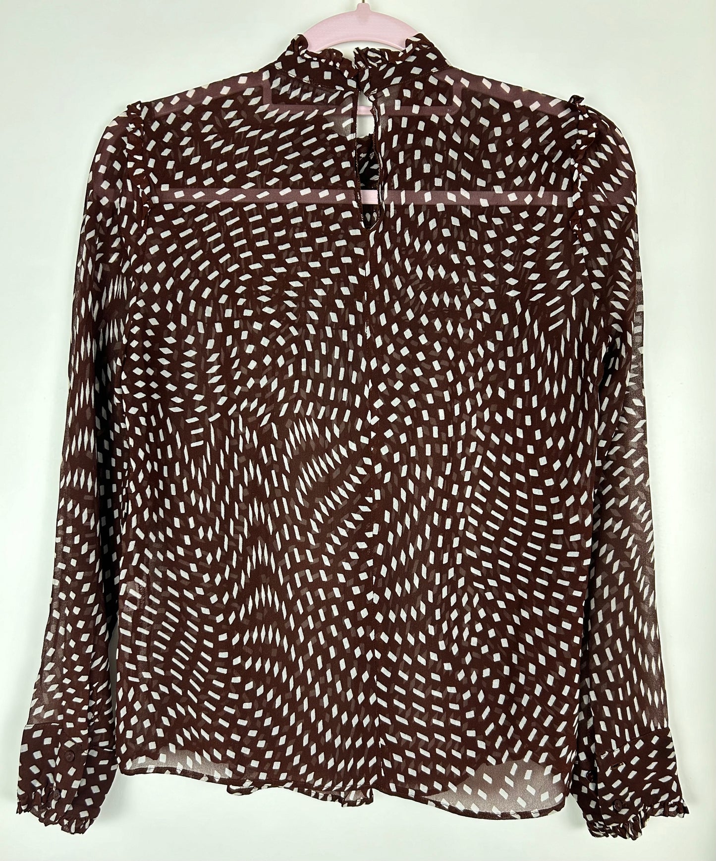 Burgundy Long Sleeve Zara Blouse