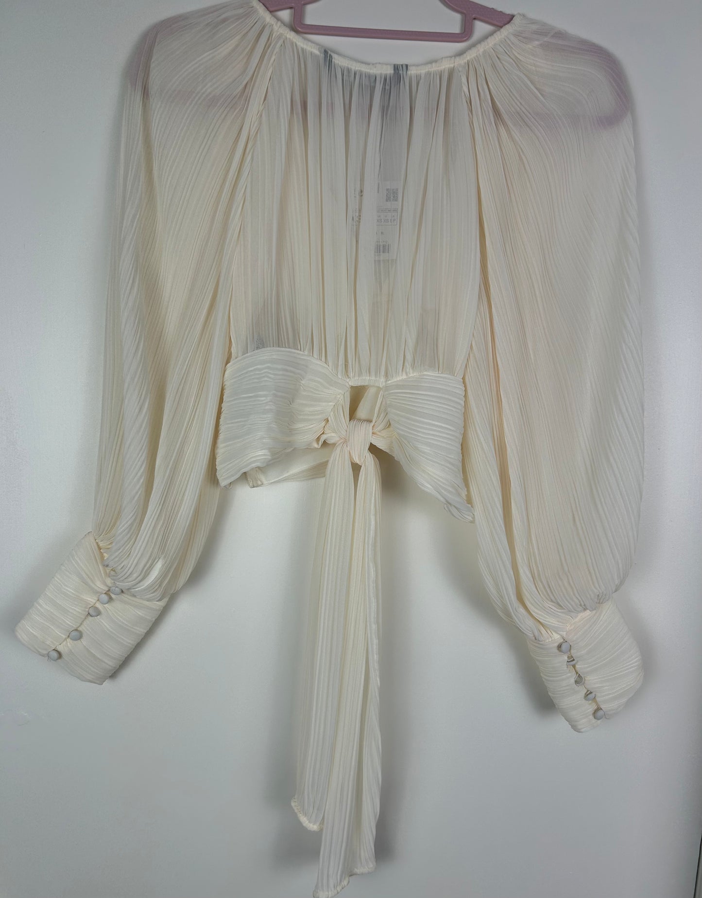 Cream Zara Chiffon Blouse