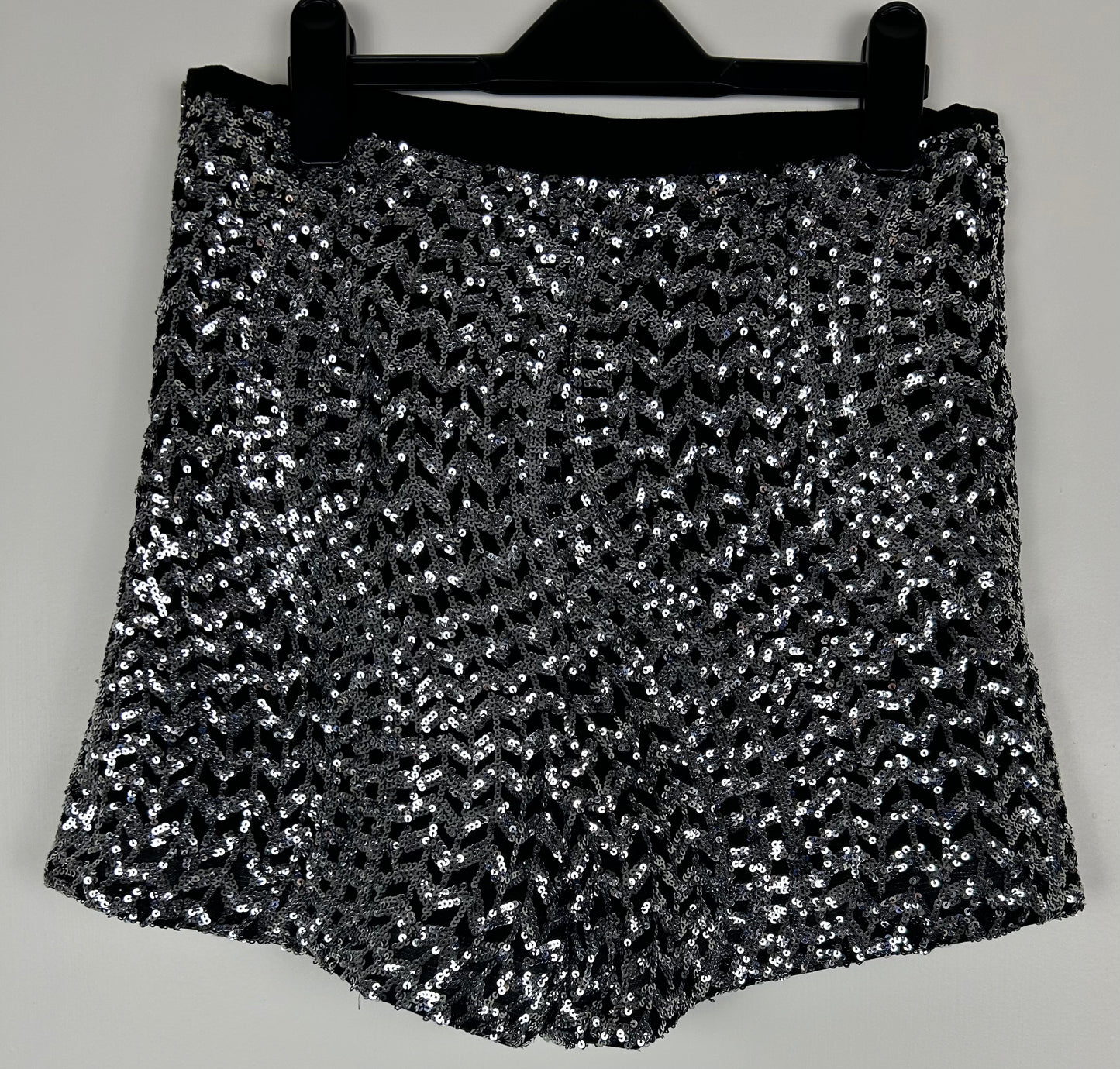 Black Sequins Zara Shorts