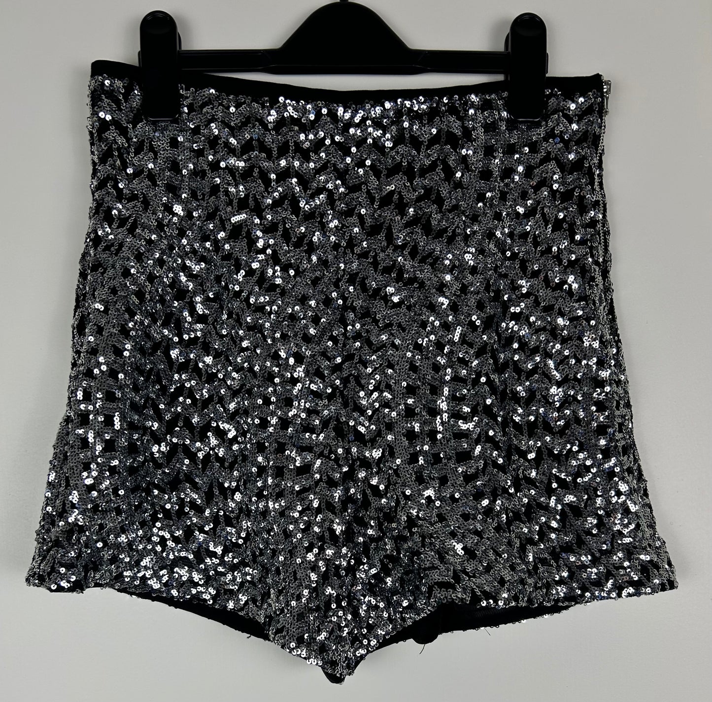 Black Sequins Zara Shorts