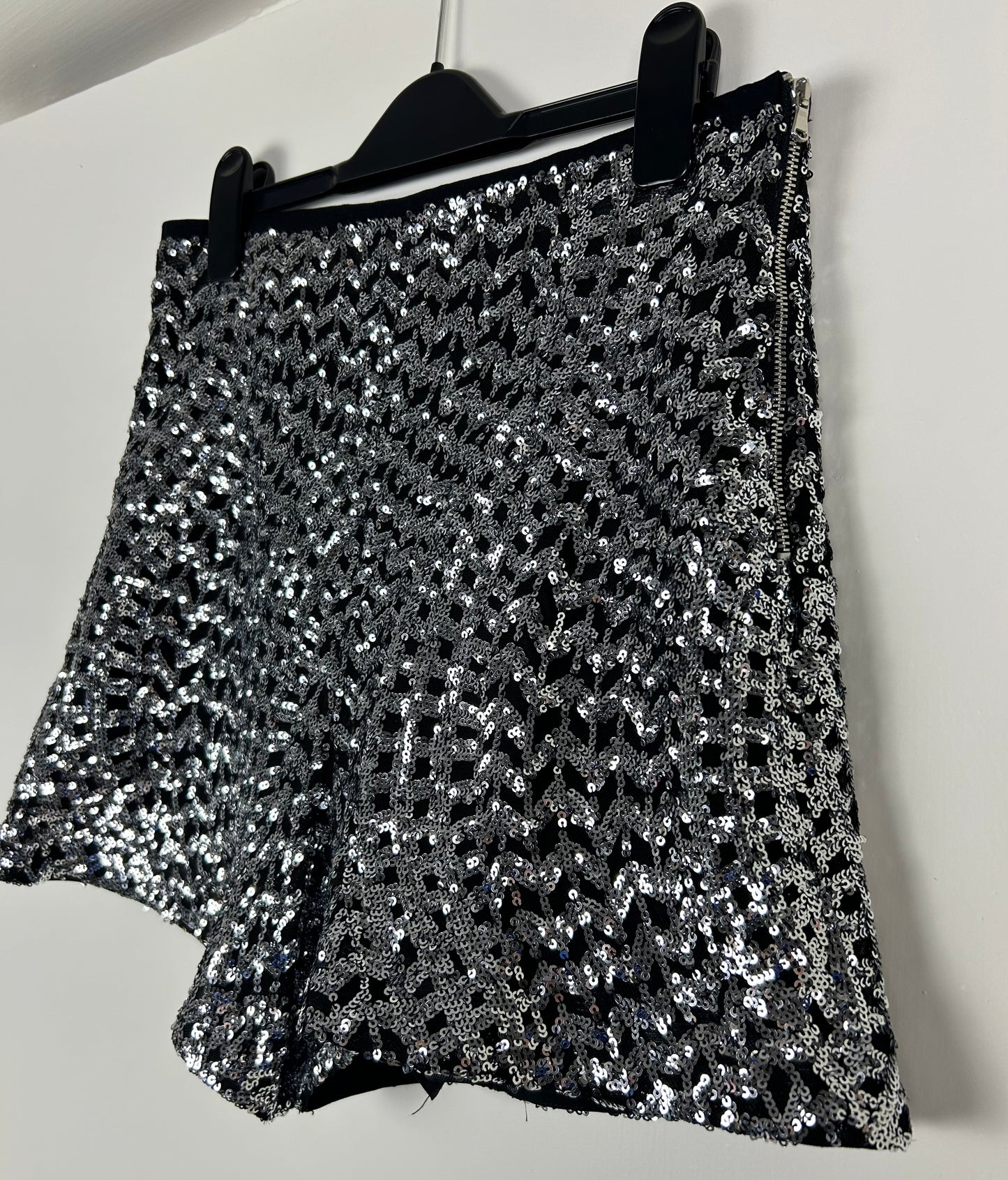 Black Sequins Zara Shorts