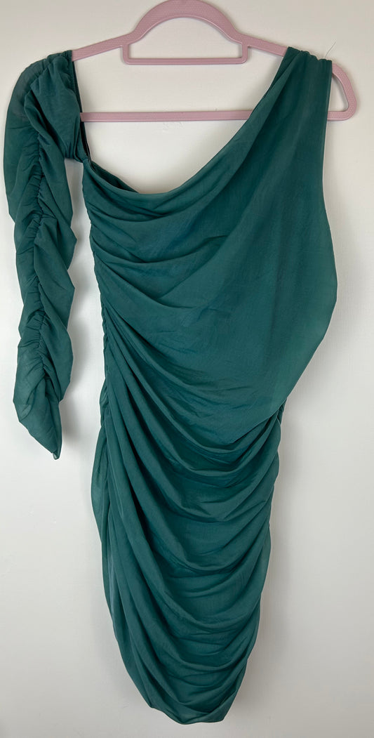 Green Asymmetrical Zara Dress