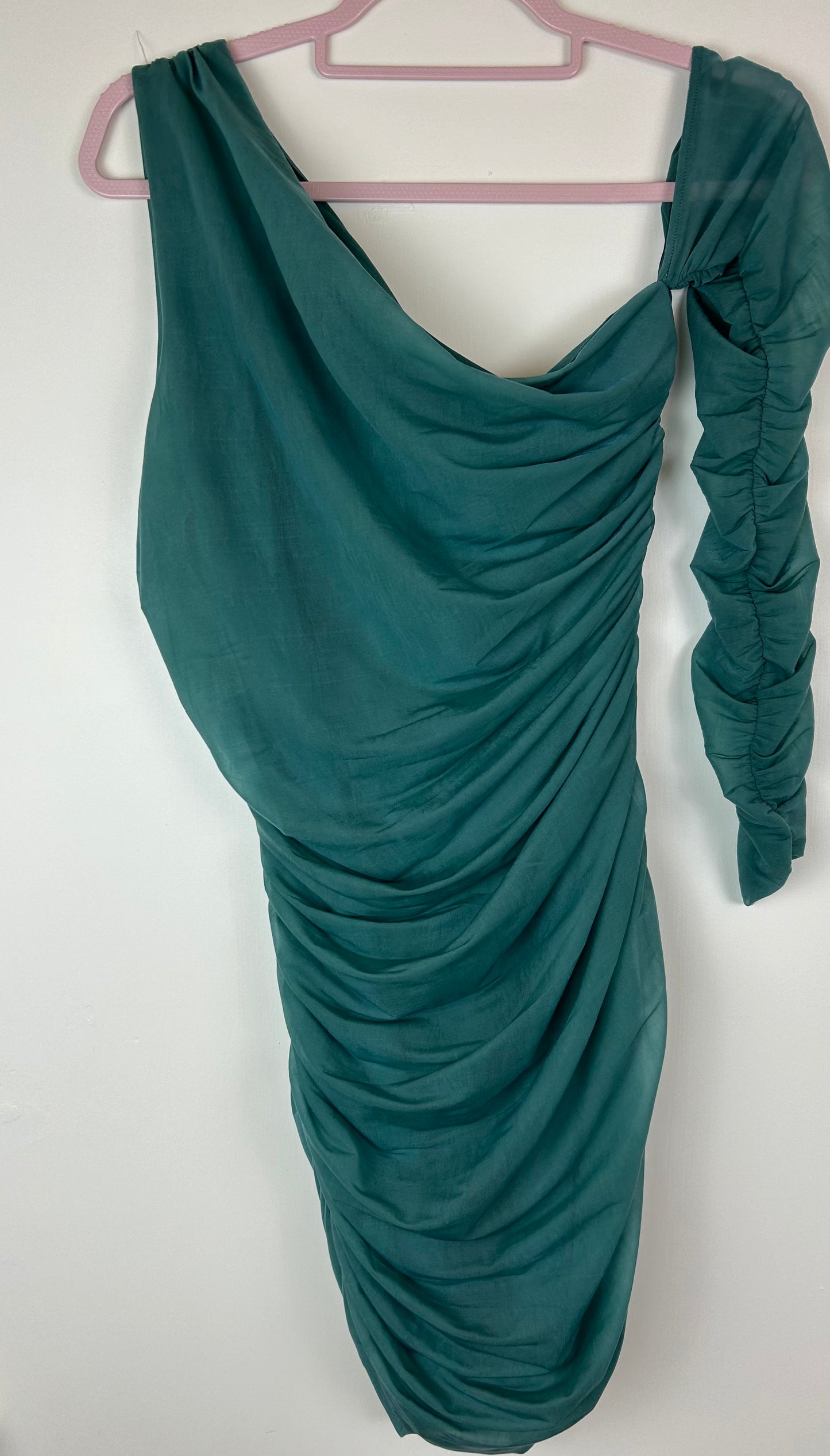 Green Asymmetrical Zara Dress