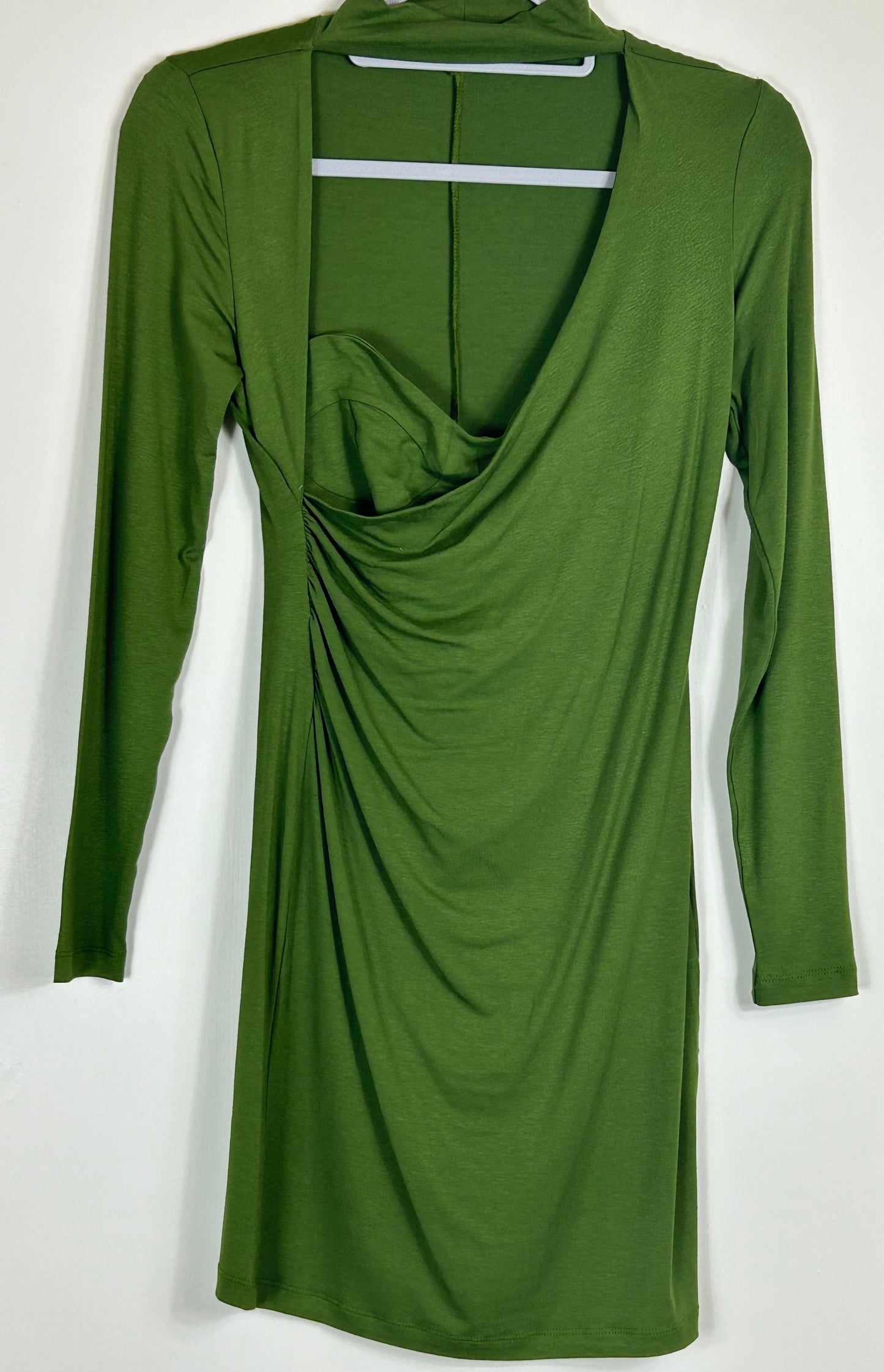 Dark Green ASOS Long Sleeved Dress