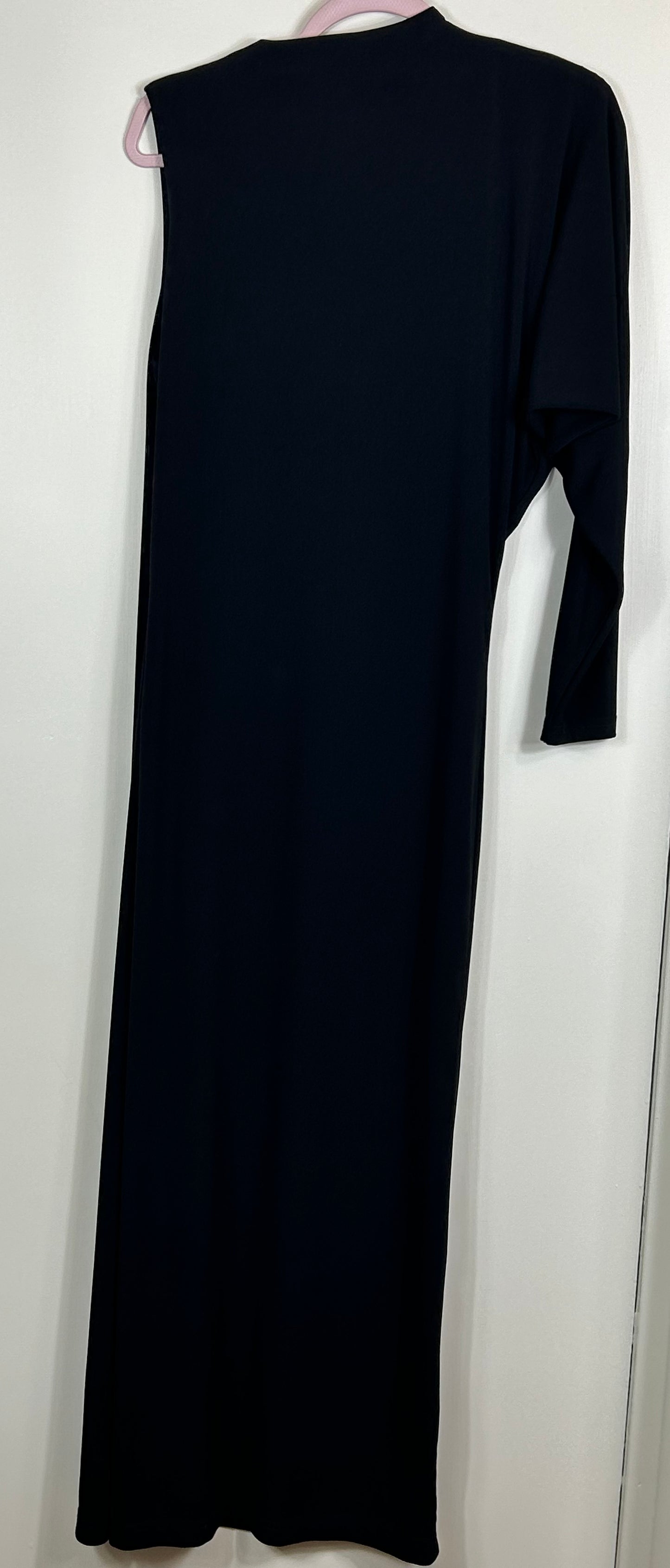 Black Zara Asymmetrical Long Dress