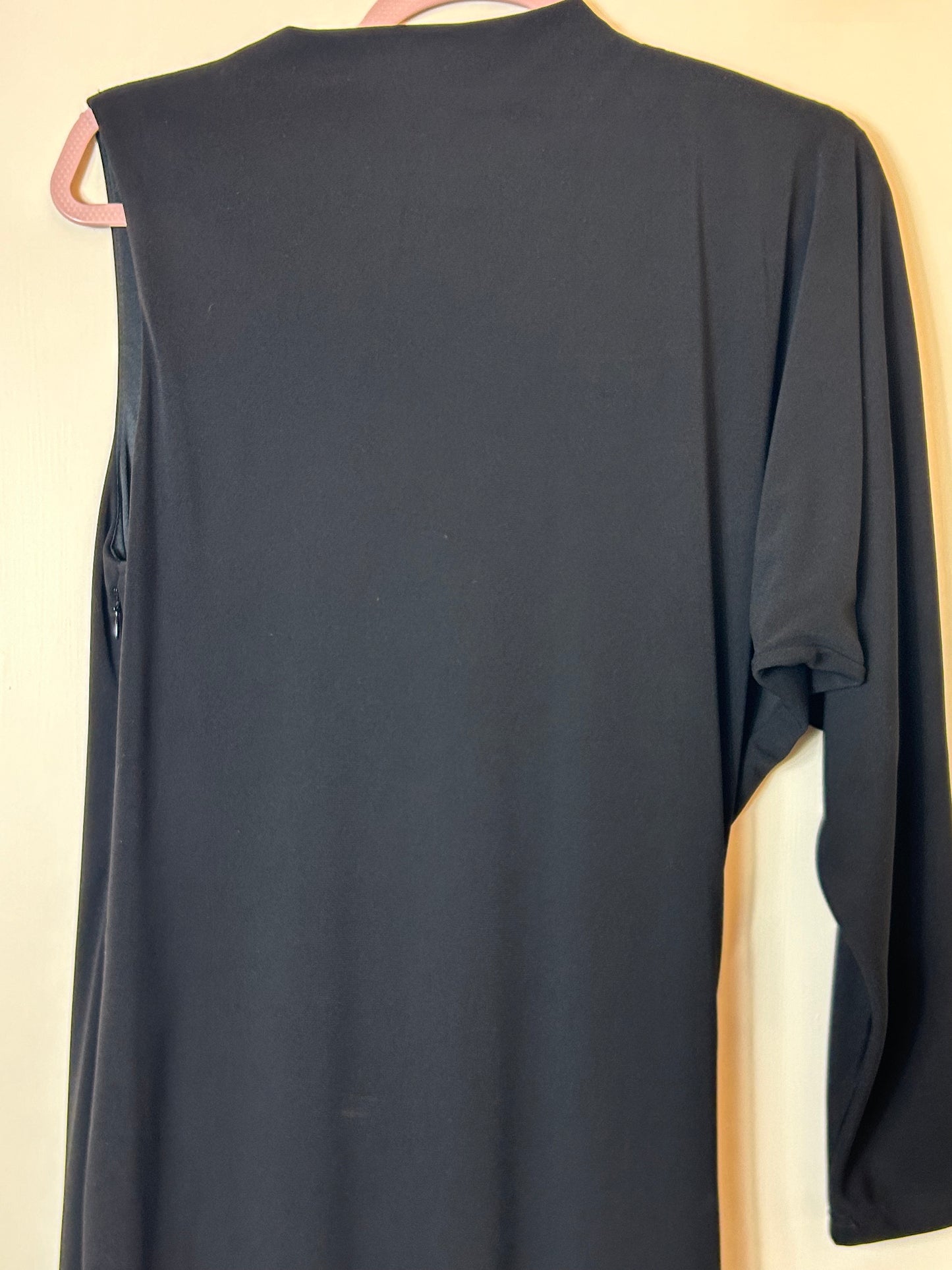 Black Zara Asymmetrical Long Dress